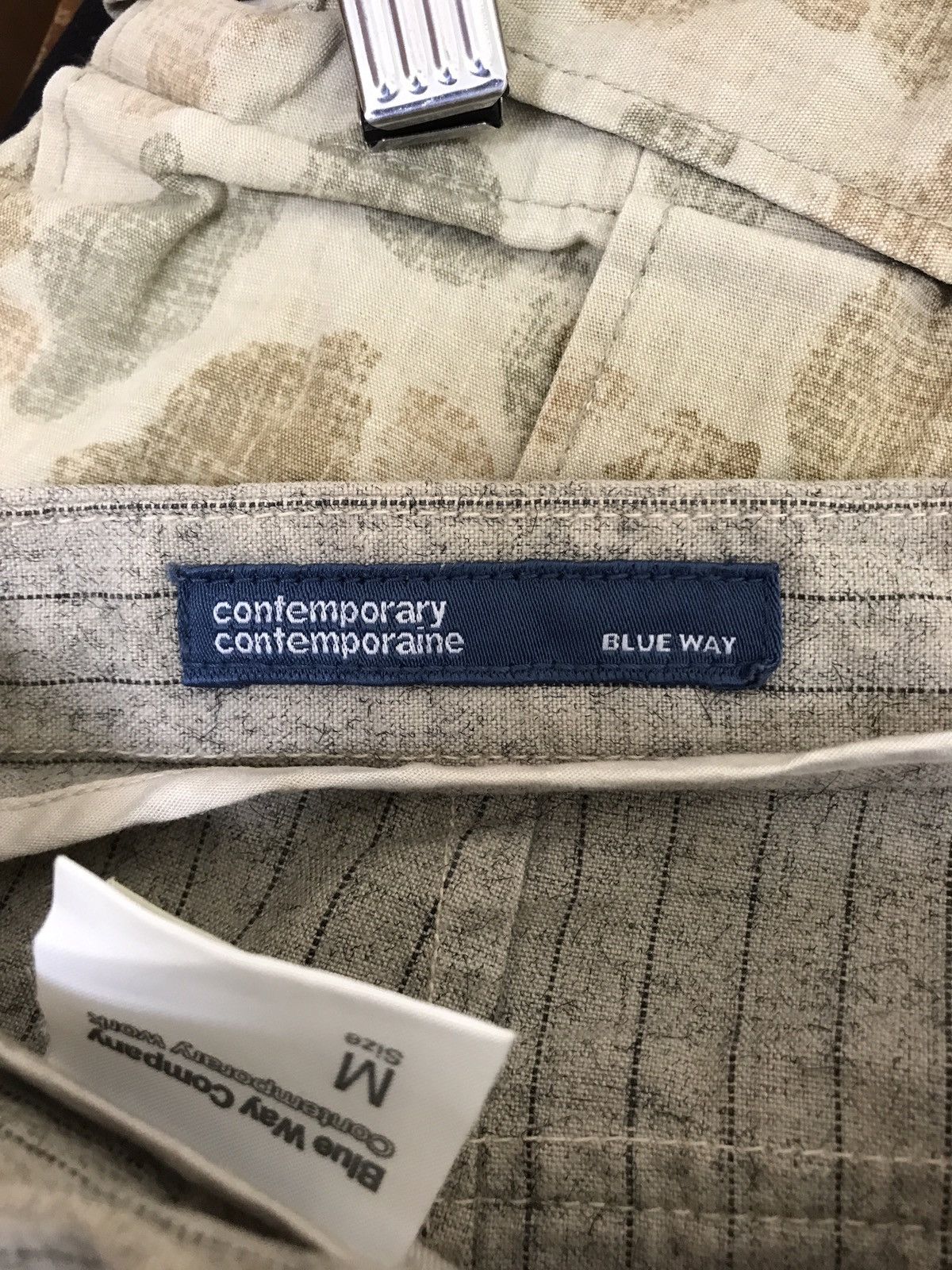Japanese Brand Blue Way Rayon Blend Striped Regular Size US 30 / EU 46 - 7 Thumbnail
