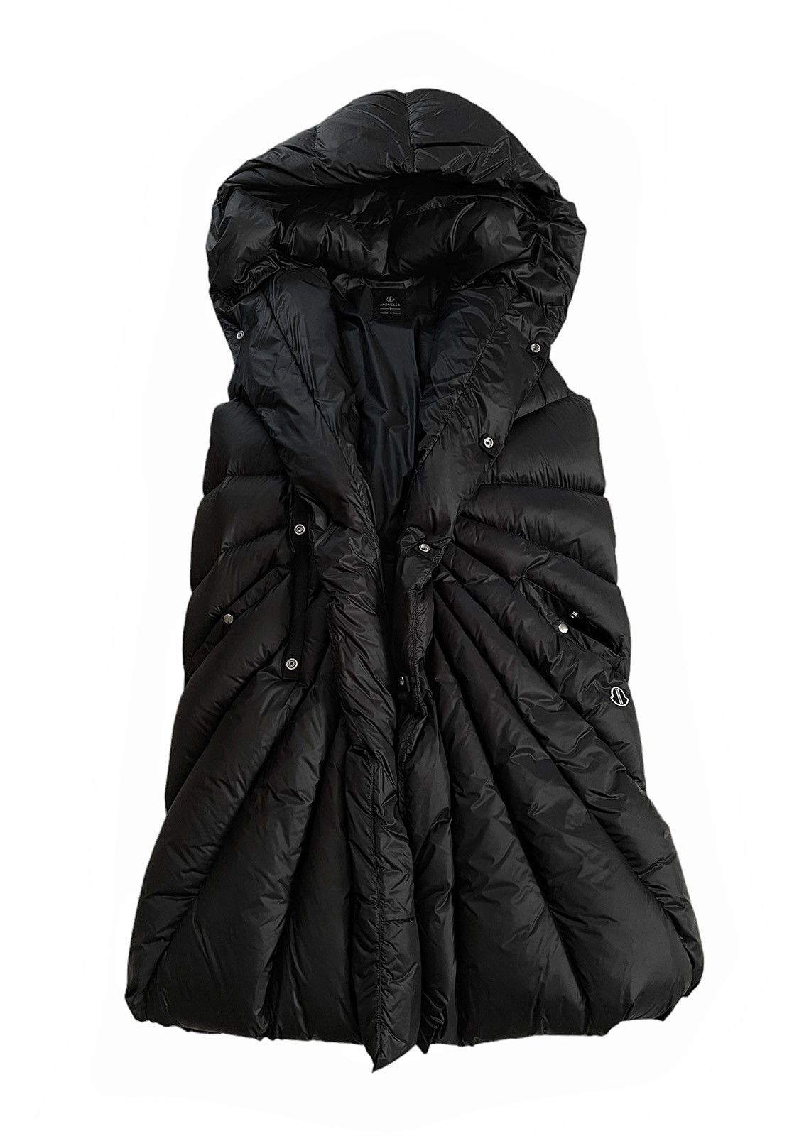 image of Sz1 Moncler Porterville Gillet Vest in Black, Men's (Size Small)