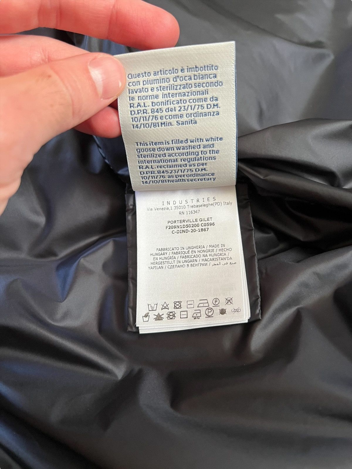 Moncler × Rick Owens Sz1 Moncler Porterville Gillet Vest Size US S / EU 44-46 / 1 - 14 Thumbnail