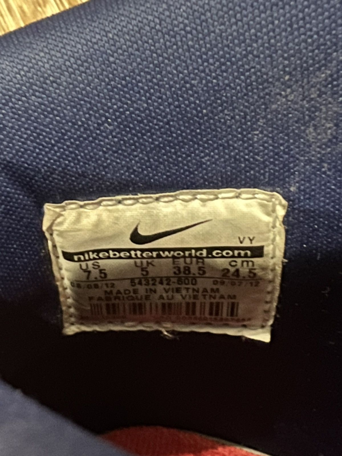 Nike × Vintage Womens Dunk Hi Skinny Print Size US 7.5 / IT 37.5 - 7 Thumbnail