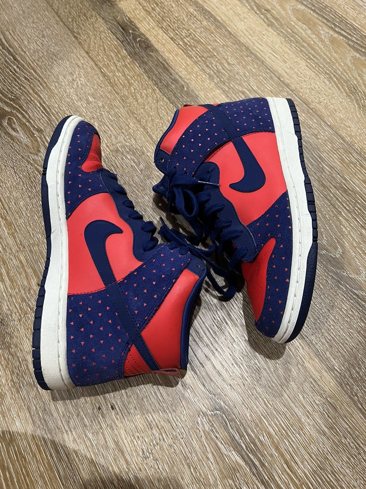 Nike × Vintage Womens Dunk Hi Skinny Print Size US 7.5 / IT 37.5 - 3 Thumbnail