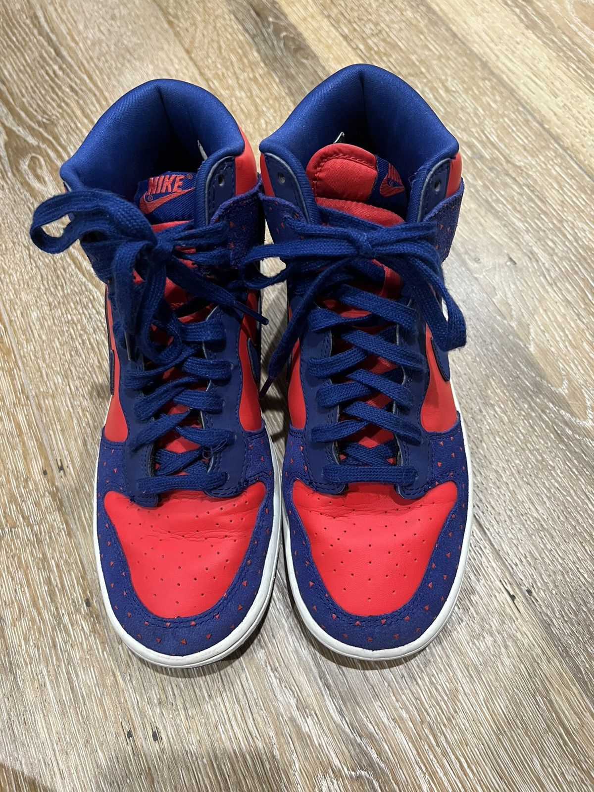 Nike × Vintage Womens Dunk Hi Skinny Print Size US 7.5 / IT 37.5 - 2 Thumbnail