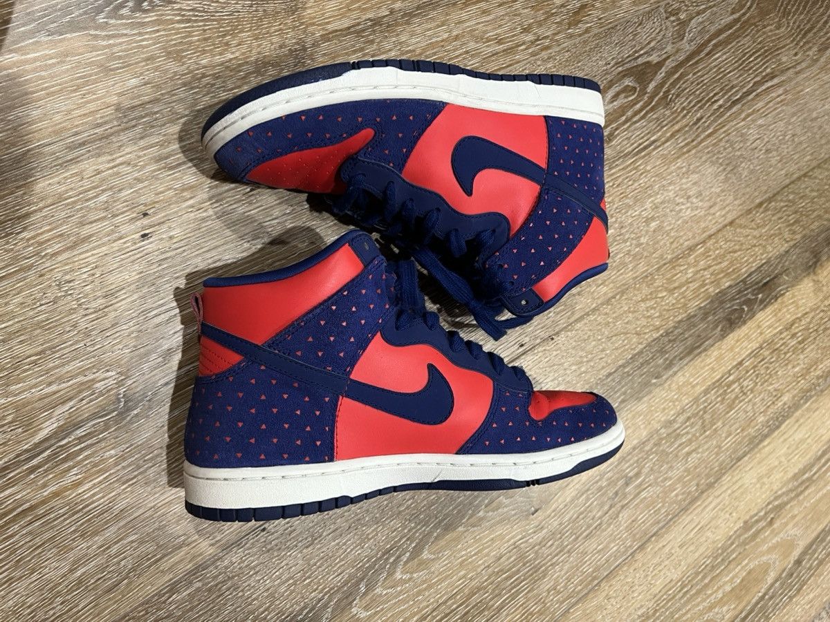 Nike × Vintage Womens Dunk Hi Skinny Print Size US 7.5 / IT 37.5 - 4 Thumbnail