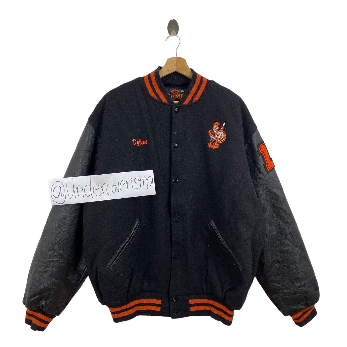 Vintage Vtg 80s LINCOLN-WAY WEST Usa Football Varsity Jacket Size US XL / EU 56 / 4 - 3 Thumbnail