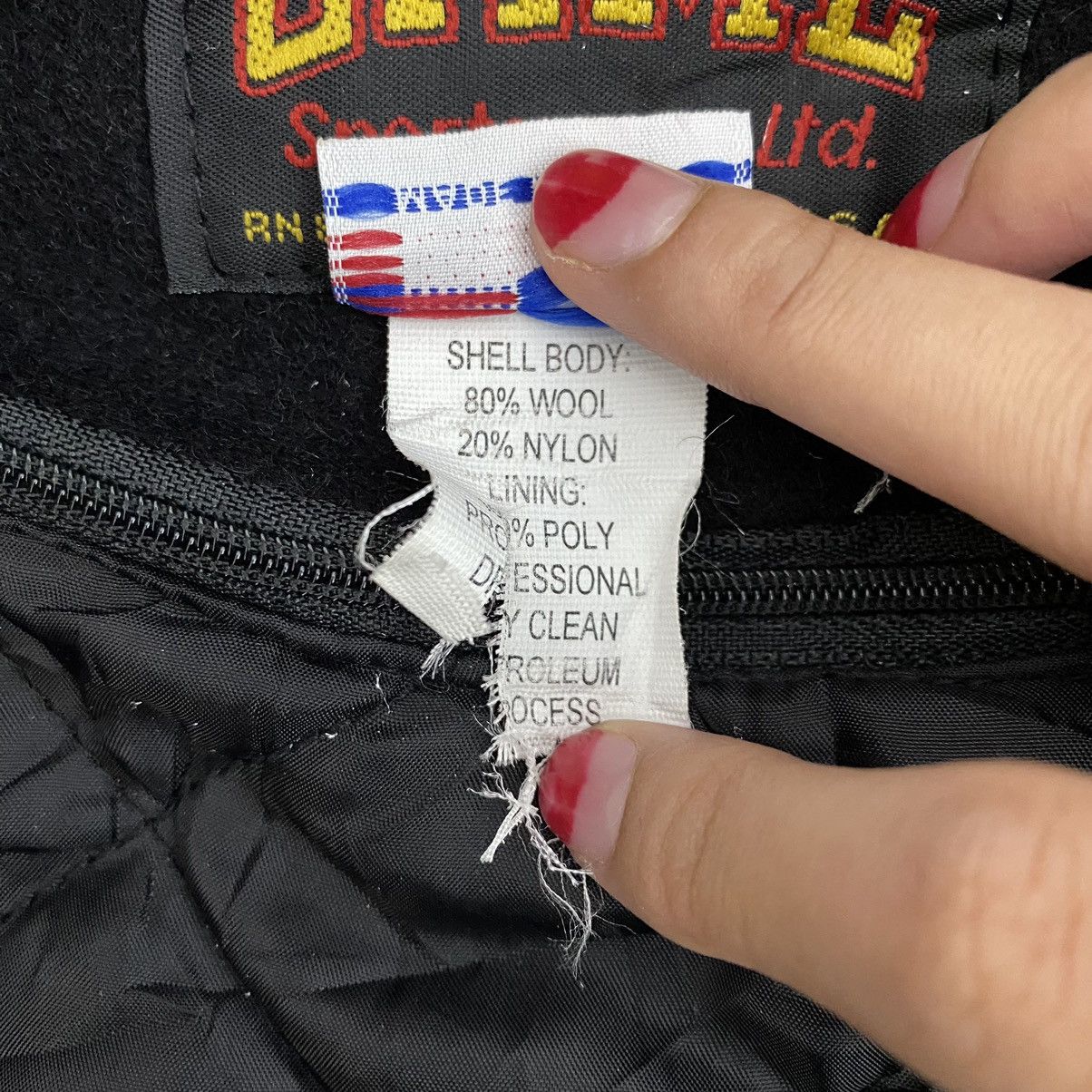 Vintage Vtg 80s LINCOLN-WAY WEST Usa Football Varsity Jacket Size US XL / EU 56 / 4 - 9 Thumbnail