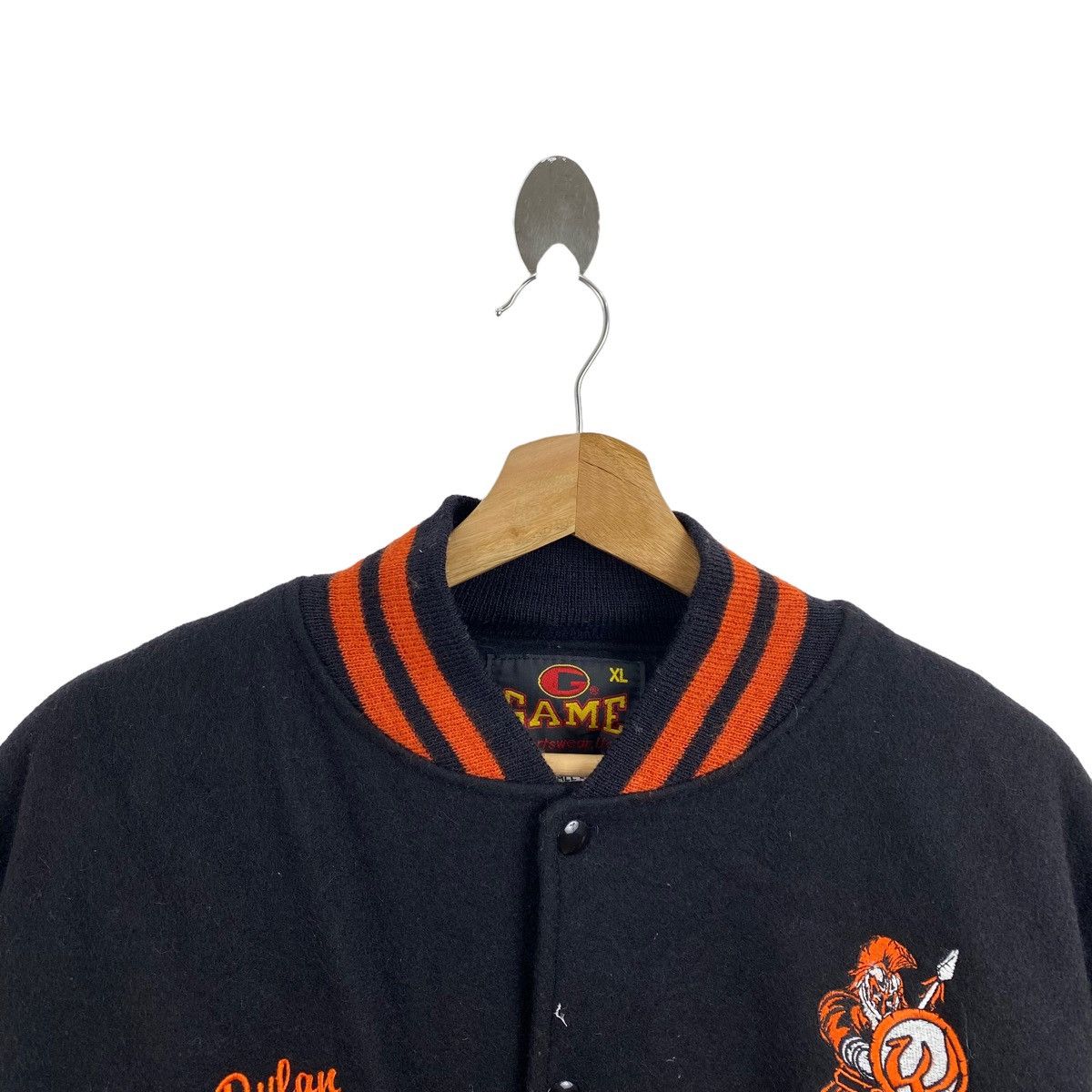 Vintage Vtg 80s LINCOLN-WAY WEST Usa Football Varsity Jacket Size US XL / EU 56 / 4 - 4 Thumbnail