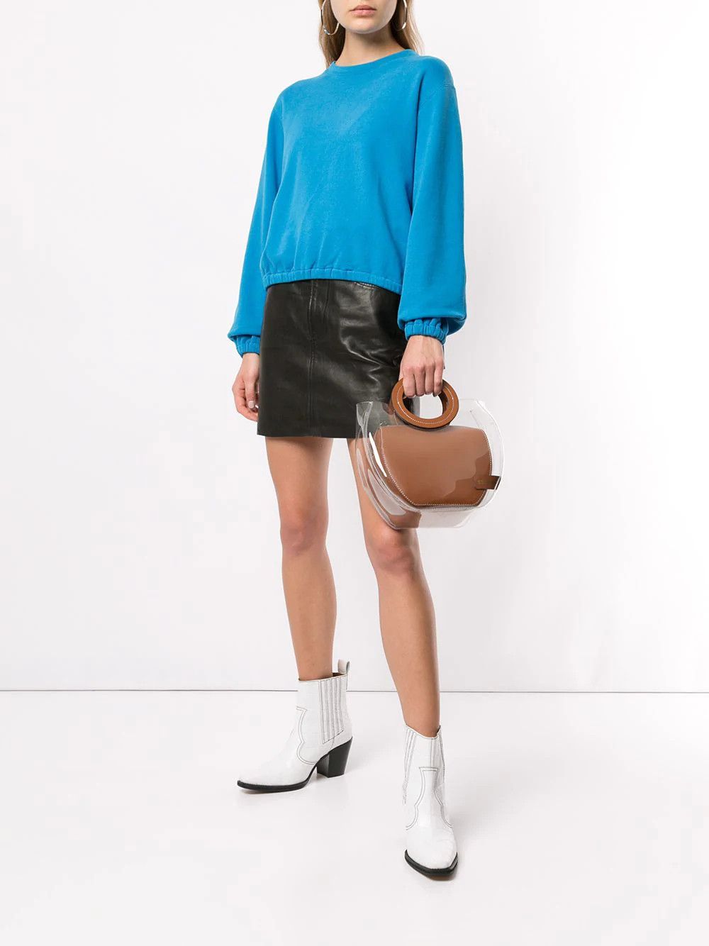 Helmut Lang HELMUT LANG blue cotton parachute Terry sweatshirt Large Size L / US 10 / IT 46 - 4 Thumbnail