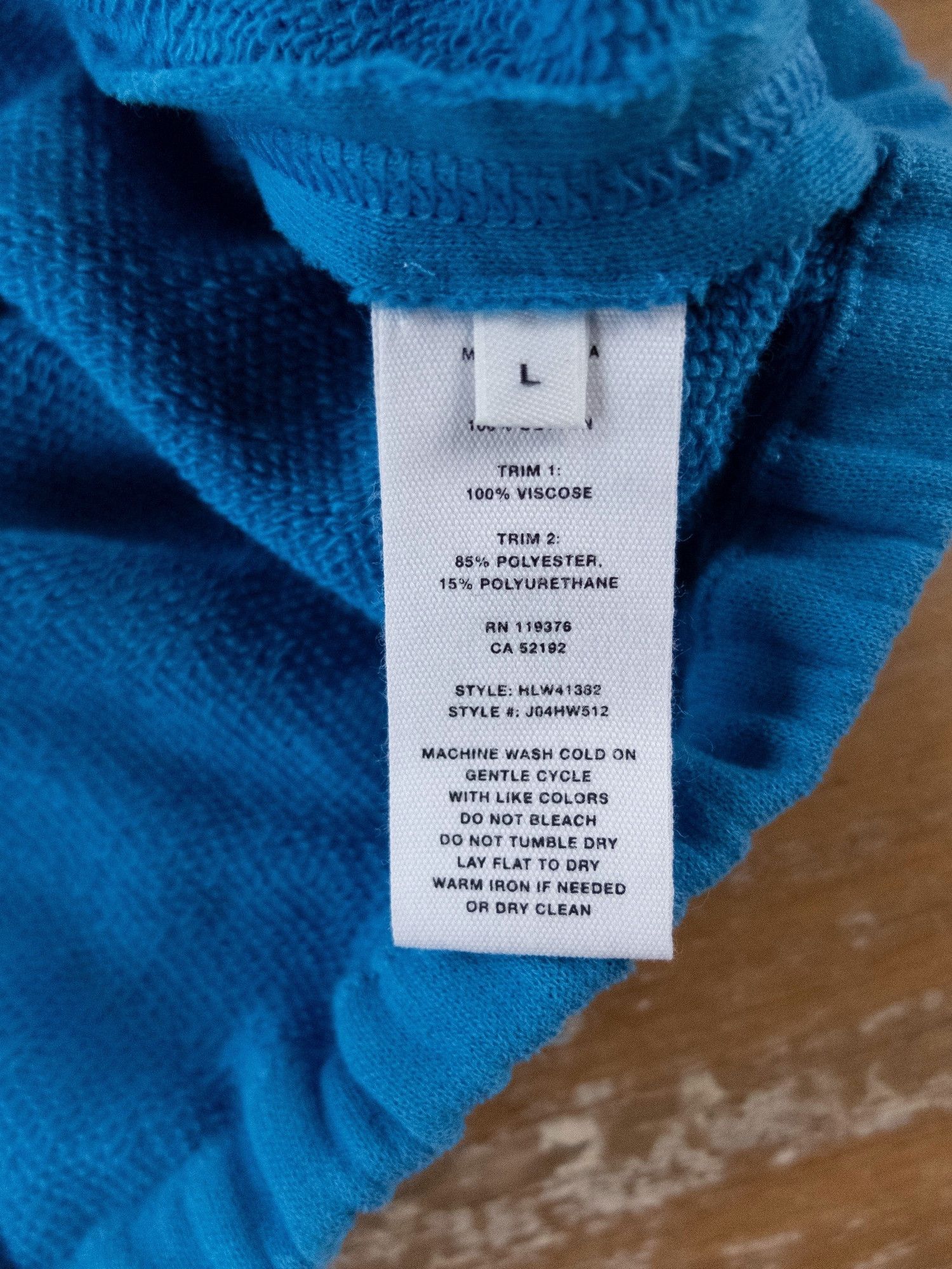 Helmut Lang HELMUT LANG blue cotton parachute Terry sweatshirt Large Size L / US 10 / IT 46 - 8 Thumbnail