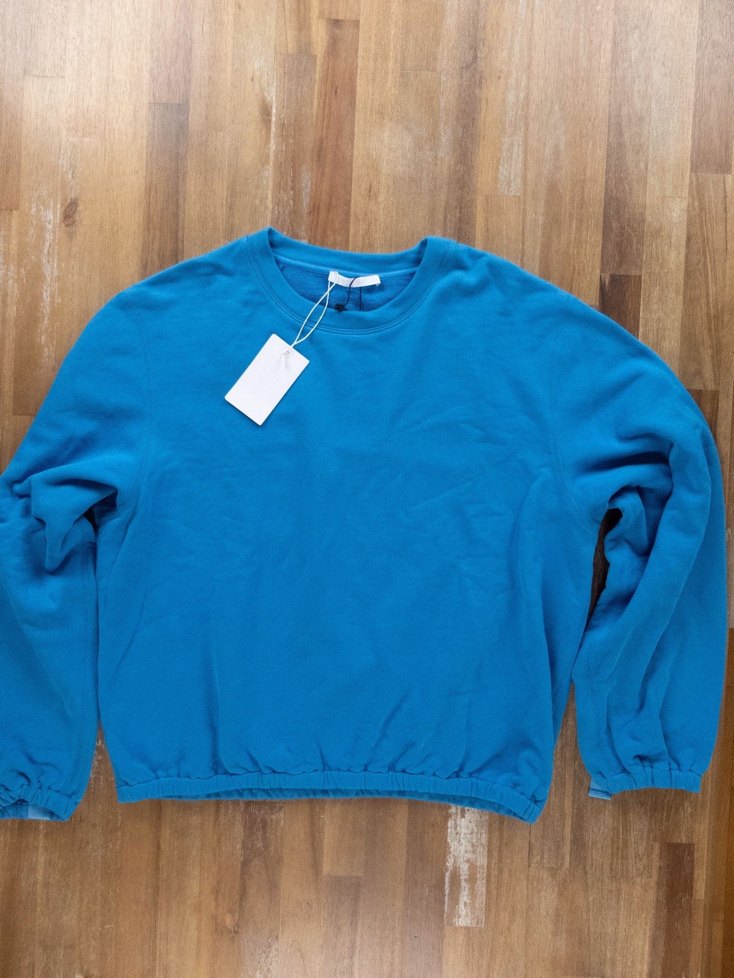 Helmut Lang HELMUT LANG blue cotton parachute Terry sweatshirt Large Size L / US 10 / IT 46 - 1 Thumbnail