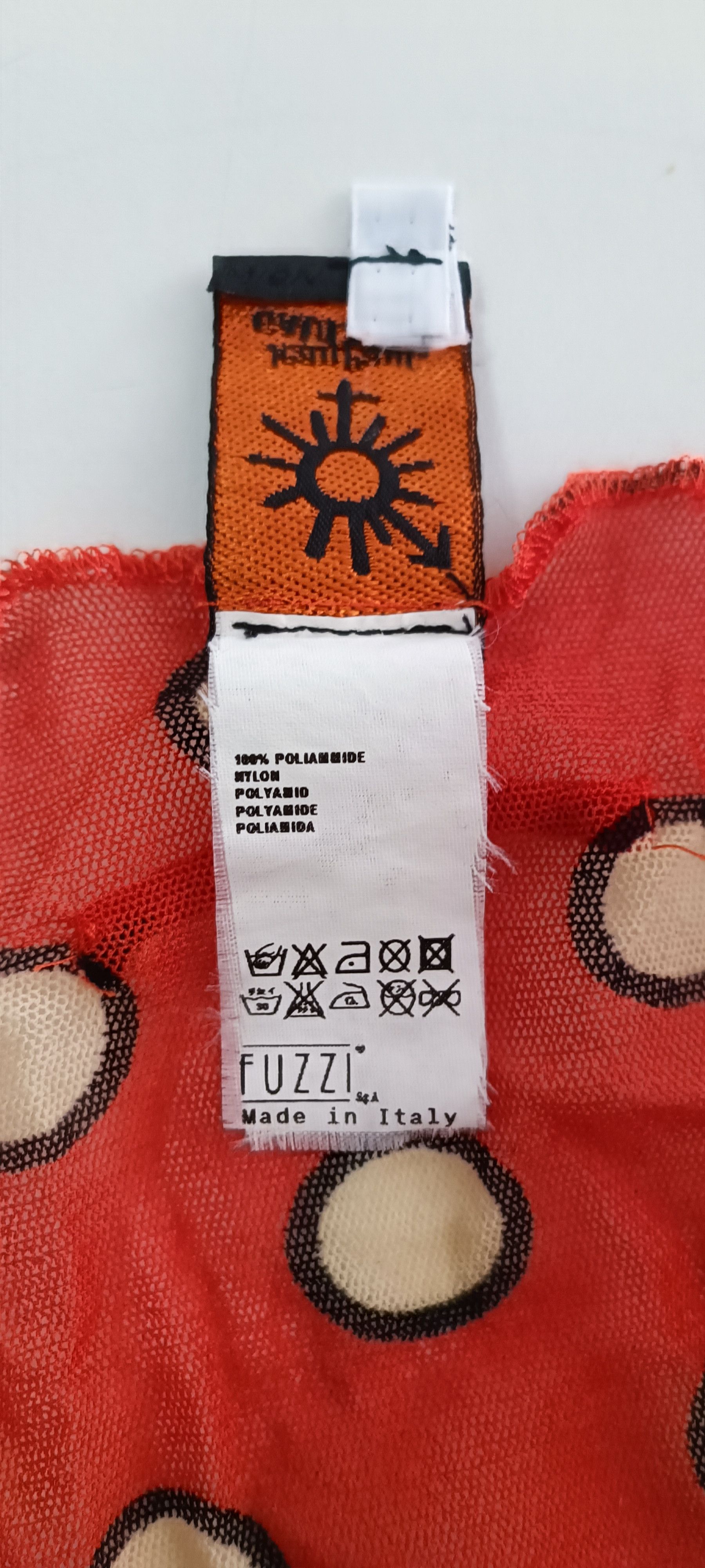 Jean Paul Gaultier 2005_Soleil - nylon mesh orange top with polka Size M / US 6-8 / IT 42-44 - 4 Thumbnail