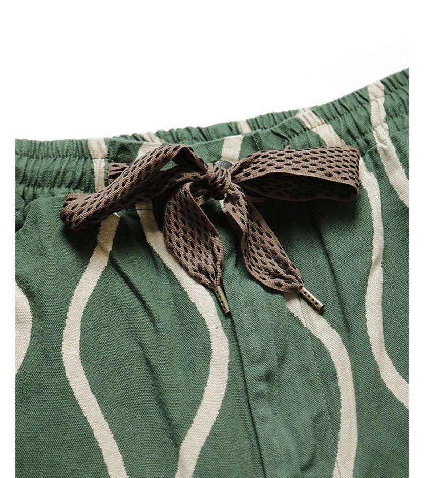 Kapital Kapital linen stripe easy short pants size 3 Size US 32 / EU 48 - 3 Thumbnail