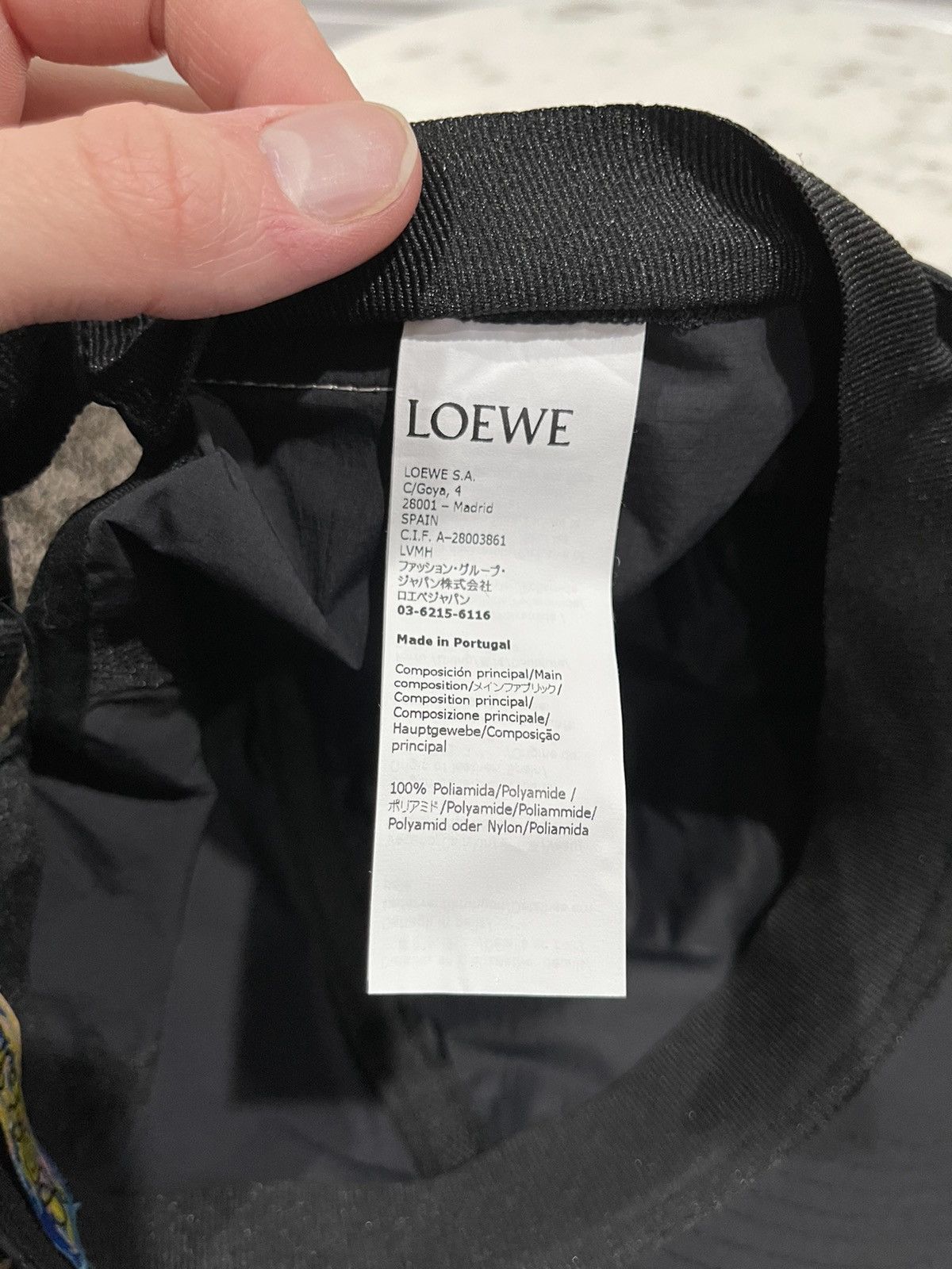 Loewe Loewe Nylon Long Visor Camp Cap Black Size ONE SIZE - 8 Thumbnail