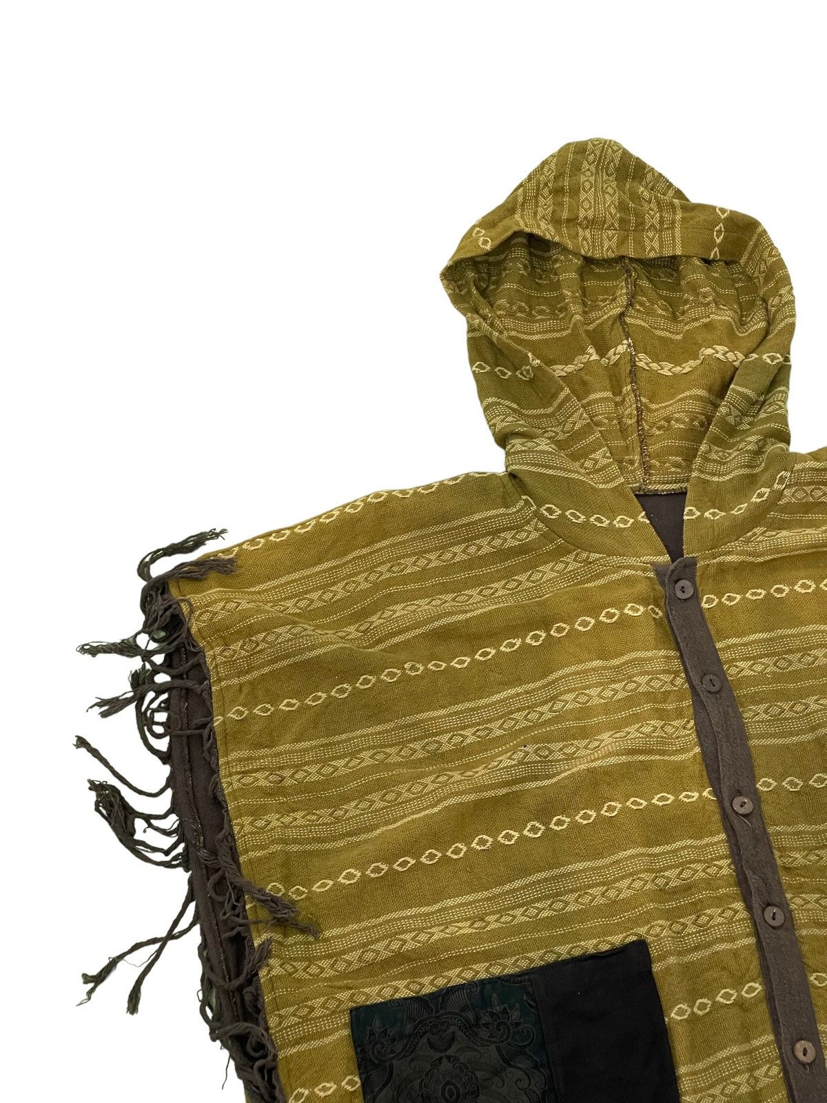 Native Native Unknown Hoodie Poncho Woven Cotton Free Size 3🟩9 Size US L / EU 52-54 / 3 - 11 Thumbnail