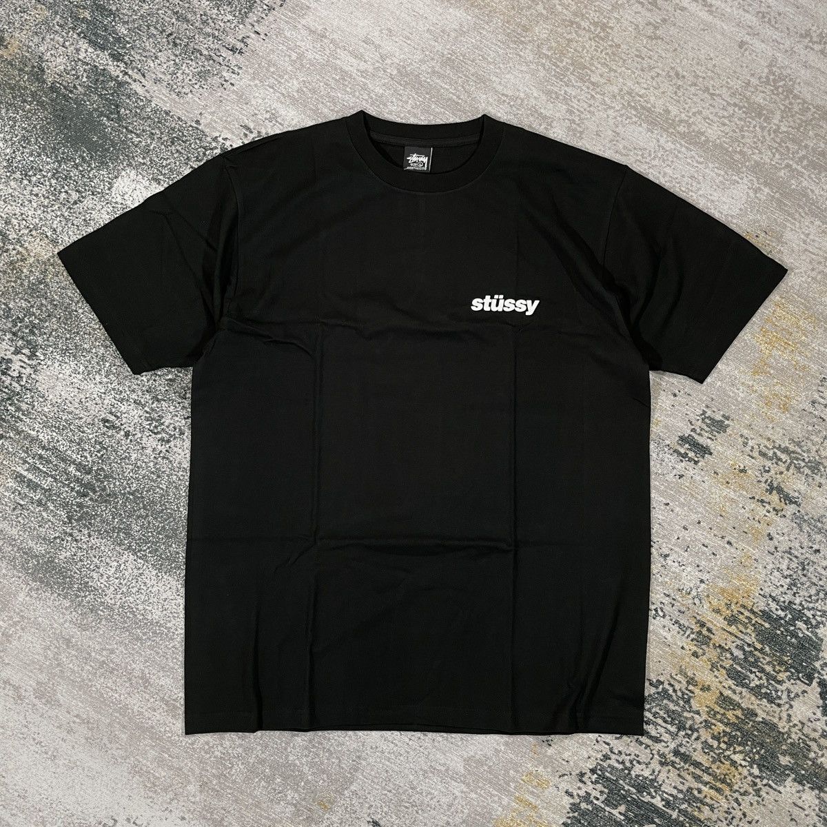 STUSSY POPSICLE TEE BLACK // LARGE - Short Sleeve T Shirts