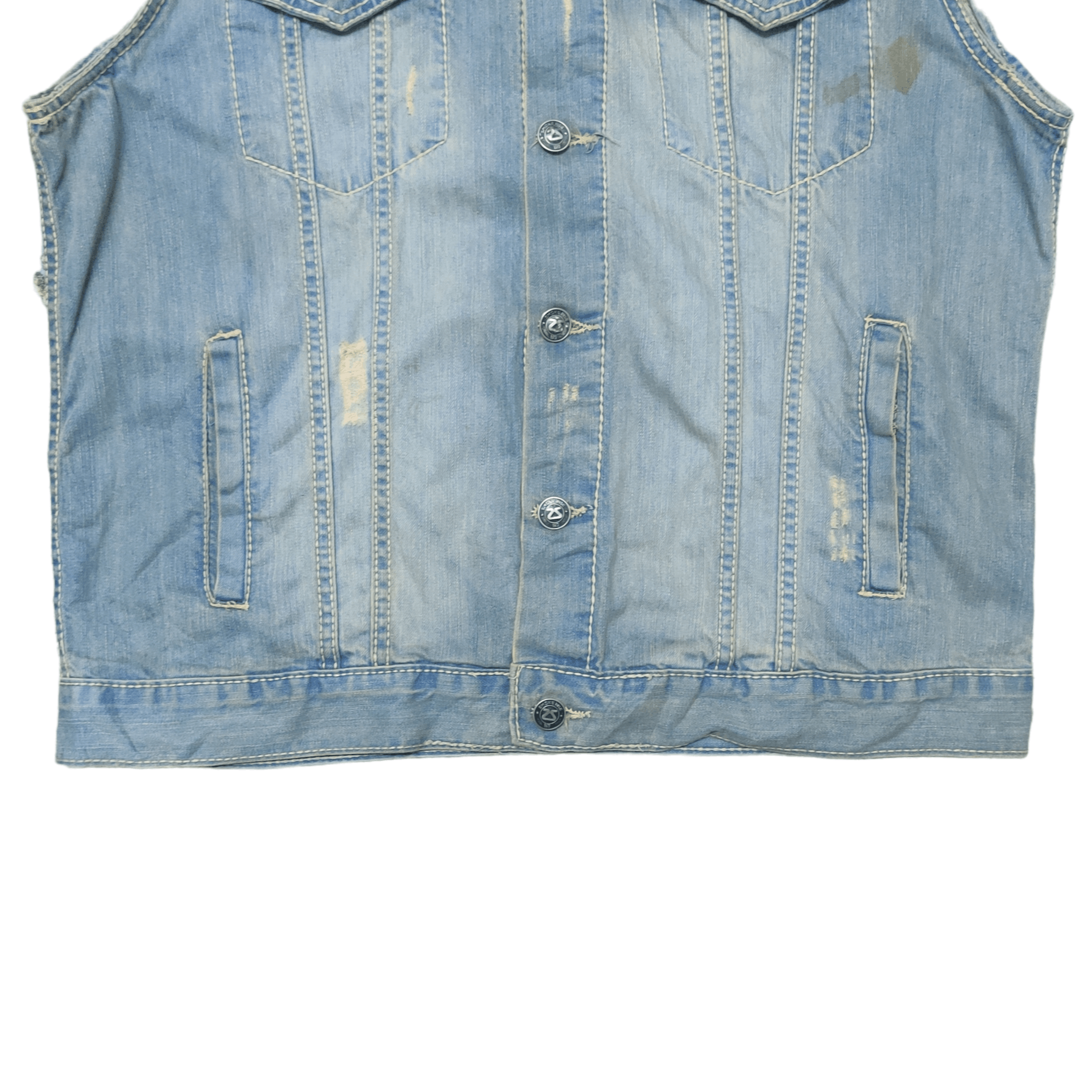 Smoke Rise Vintage Smoke Rise USA Flag Denim Vest Size US M / EU 48-50 / 2 - 6 Thumbnail