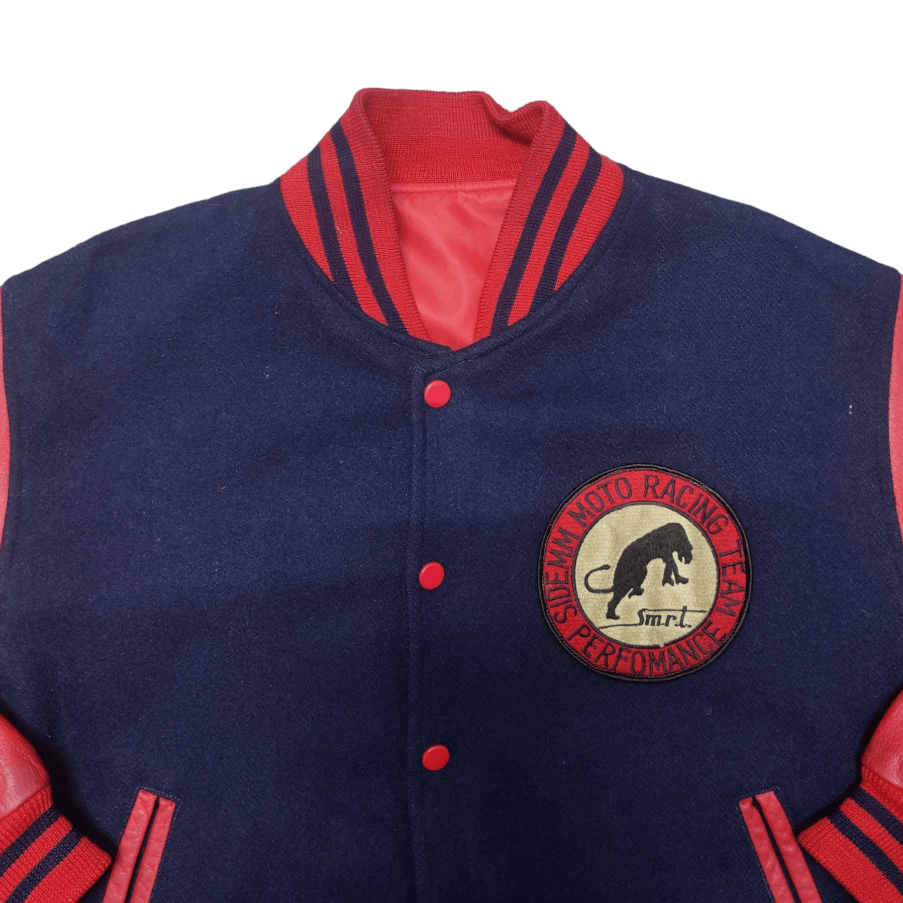 Japanese Brand Vintage Sidemm Moto Racing Team Varsity Jacket Reversible Size US M / EU 48-50 / 2 - 2 Thumbnail
