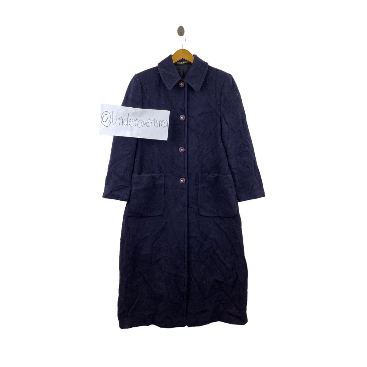 Vintage Vintage QUATTRO PIU Italy Brand Navy Long Coat Parka Jacket Size US M / EU 48-50 / 2 - 1 Thumbnail