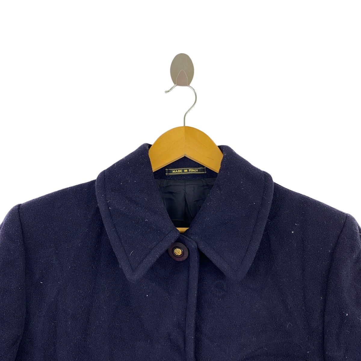 Vintage Vintage QUATTRO PIU Italy Brand Navy Long Coat Parka Jacket Size US M / EU 48-50 / 2 - 2 Thumbnail
