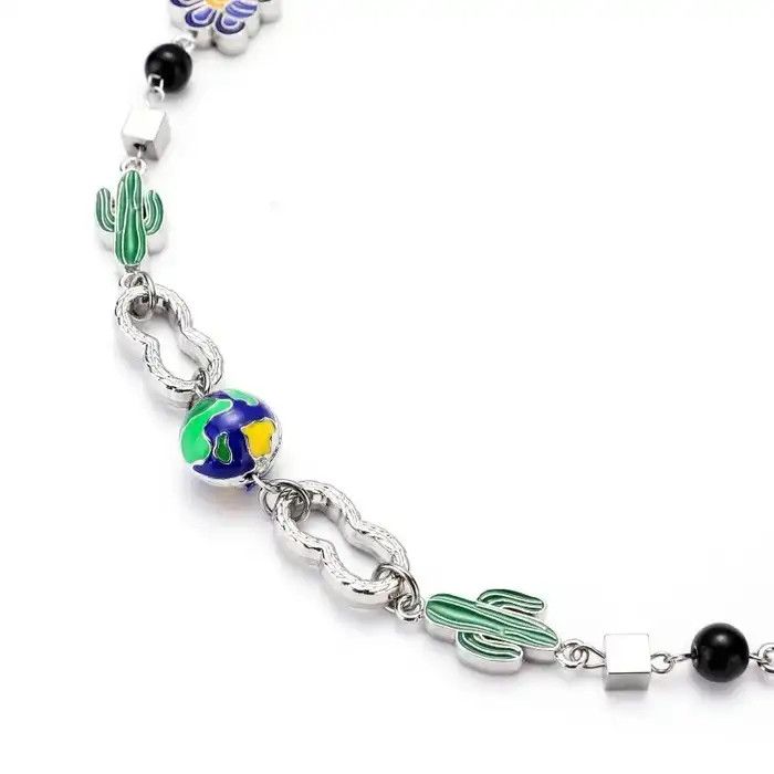 Jewelry Charm Cactus Chain Necklace Size ONE SIZE - 4 Thumbnail