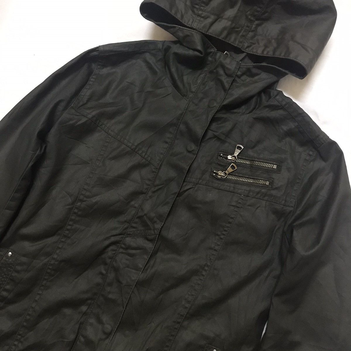 Japanese Brand Uniqlo Coated Cloth Hoodie Jacket Size US M / EU 48-50 / 2 - 4 Thumbnail