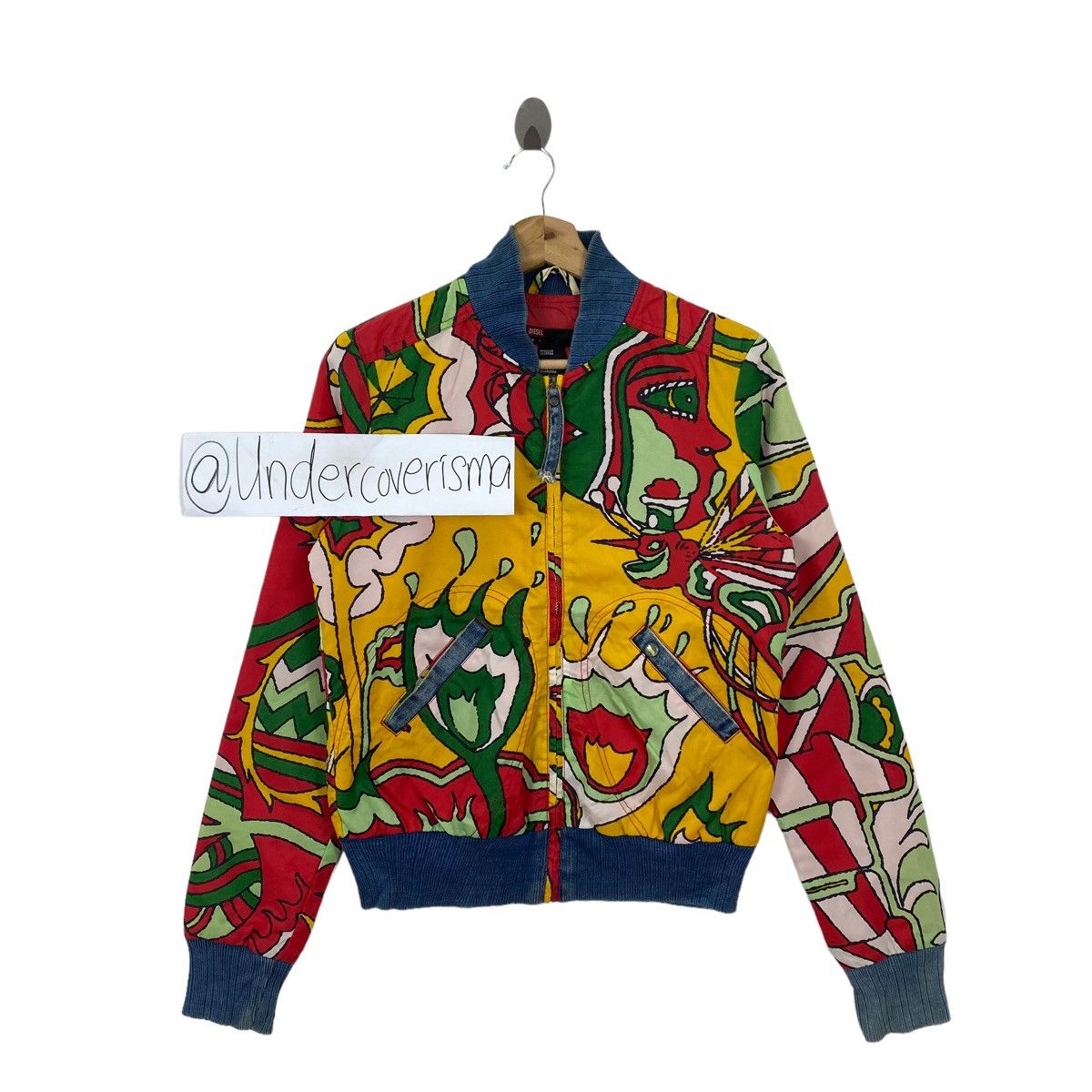 Diesel DIESEL Pop Art Overprint Design Bomber Jacket Size US S / EU 44-46 / 1 - 3 Thumbnail