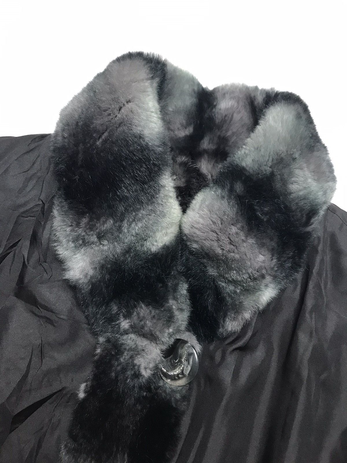 Designer Pisello Piazza Rabbit Fur Reversible Coat Jacket Size 9AR Size M / US 6-8 / IT 42-44 - 7 Thumbnail