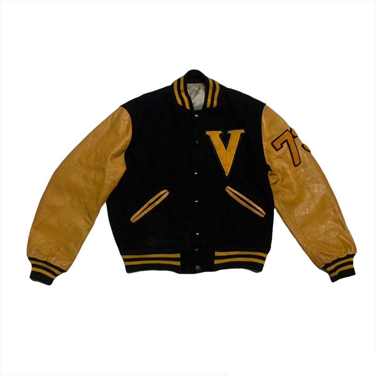 Japanese Brand VINTAGE VARSITY JACKET Size US M / EU 48-50 / 2 - 1 Thumbnail