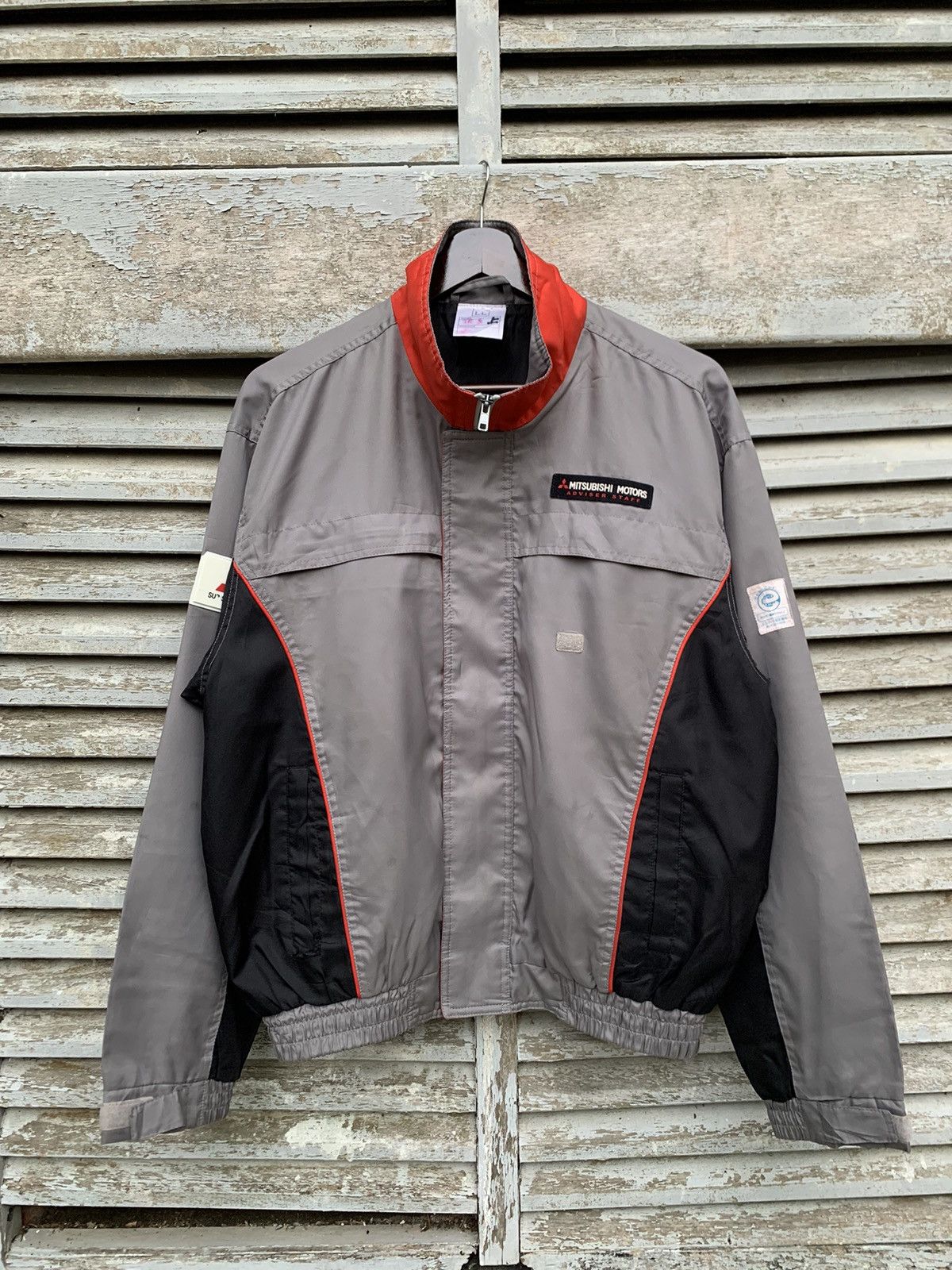 Japanese Brand Vtg MITSHUBISHI Motors Ralliart Service Staff Bomber Jacket Size US L / EU 52-54 / 3 - 5 Thumbnail