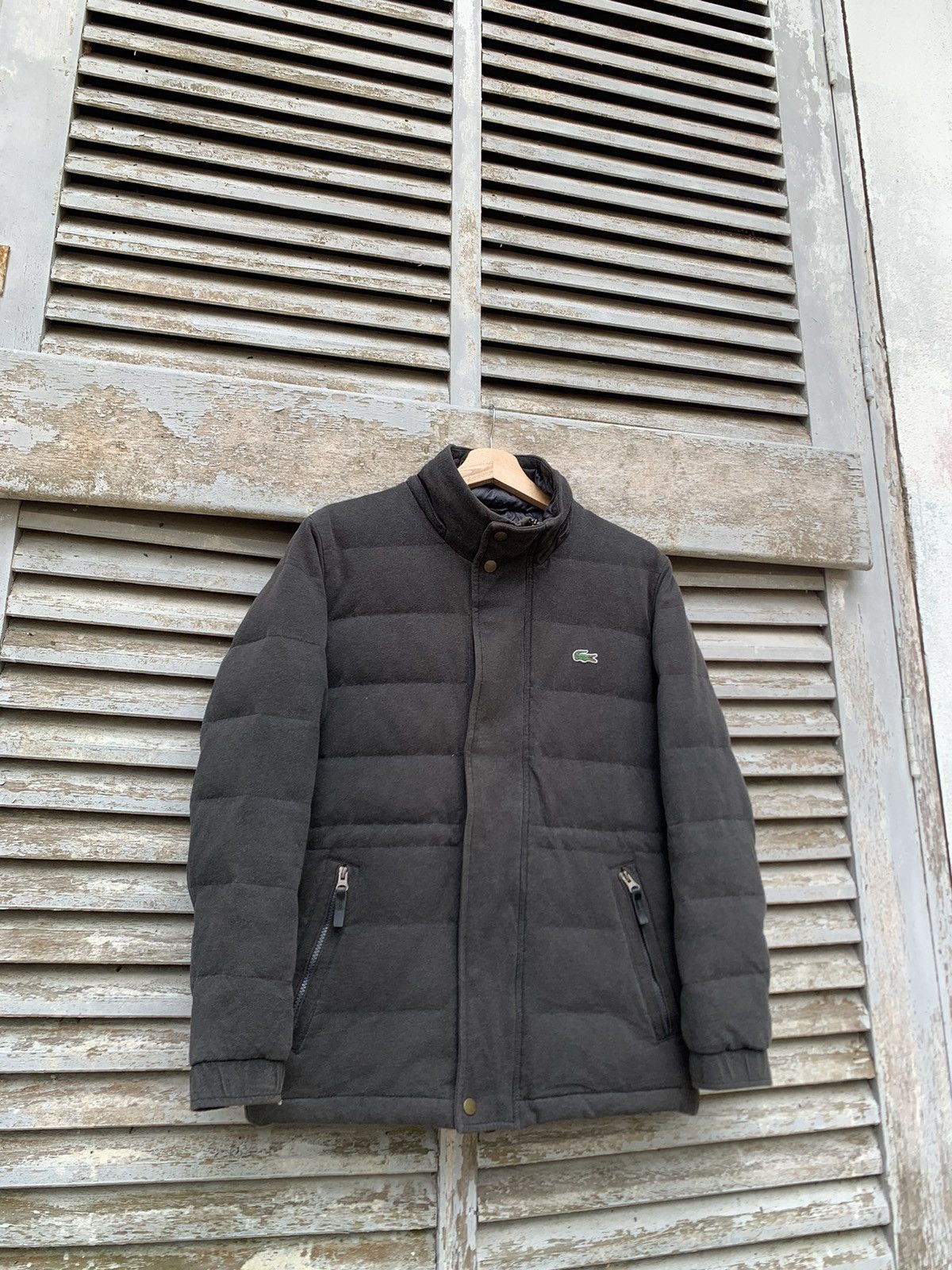 Lacoste 👹Lacoste Foldable Puffer Dusty Black Hooded Jacket Size US S / EU 44-46 / 1 - 9 Thumbnail