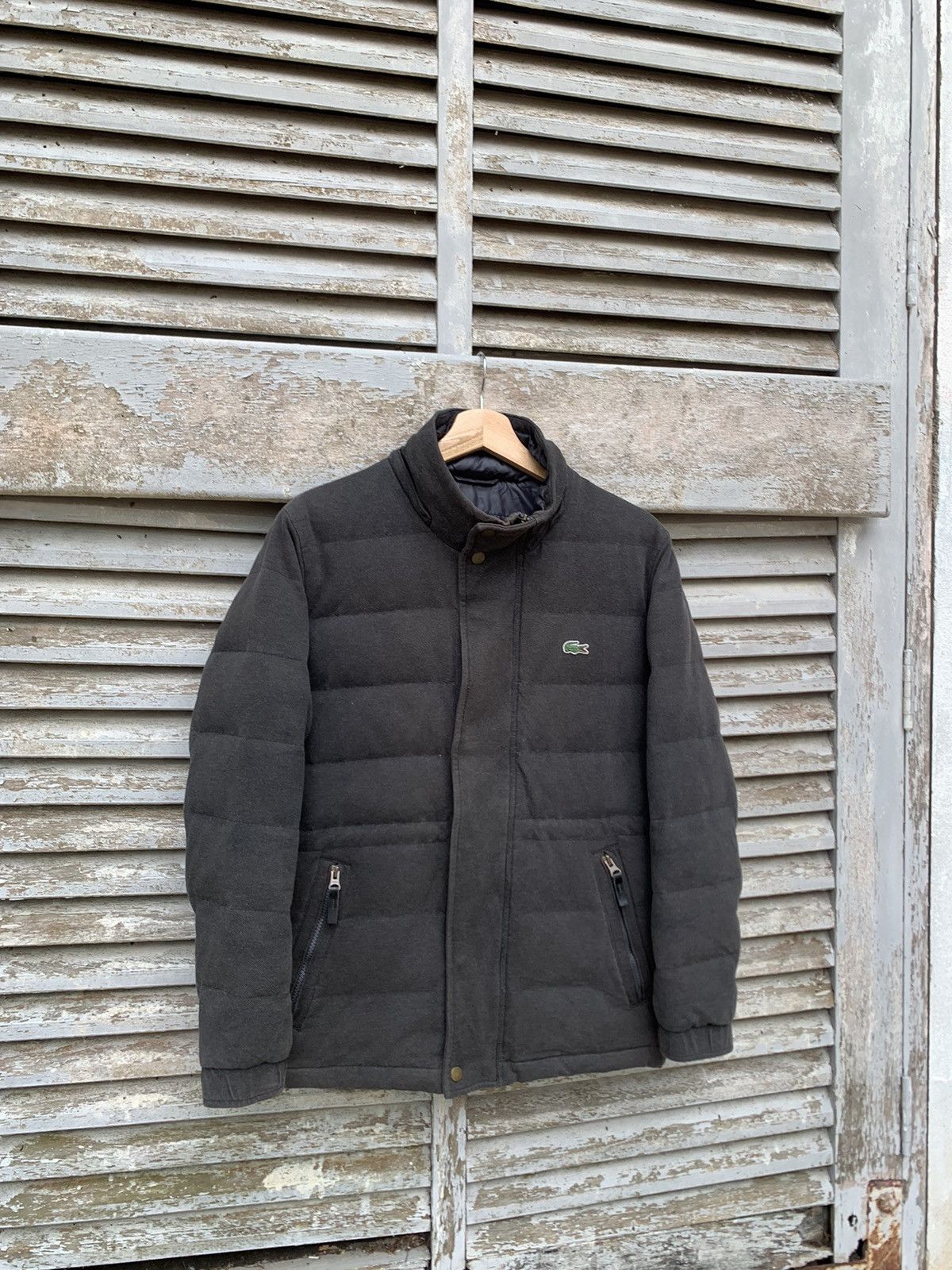 Lacoste 👹Lacoste Foldable Puffer Dusty Black Hooded Jacket Size US S / EU 44-46 / 1 - 8 Thumbnail