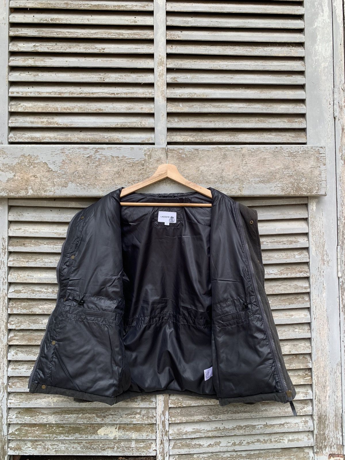 Lacoste 👹Lacoste Foldable Puffer Dusty Black Hooded Jacket Size US S / EU 44-46 / 1 - 12 Thumbnail