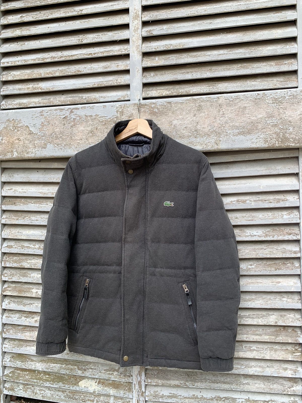 Lacoste 👹Lacoste Foldable Puffer Dusty Black Hooded Jacket Size US S / EU 44-46 / 1 - 7 Thumbnail