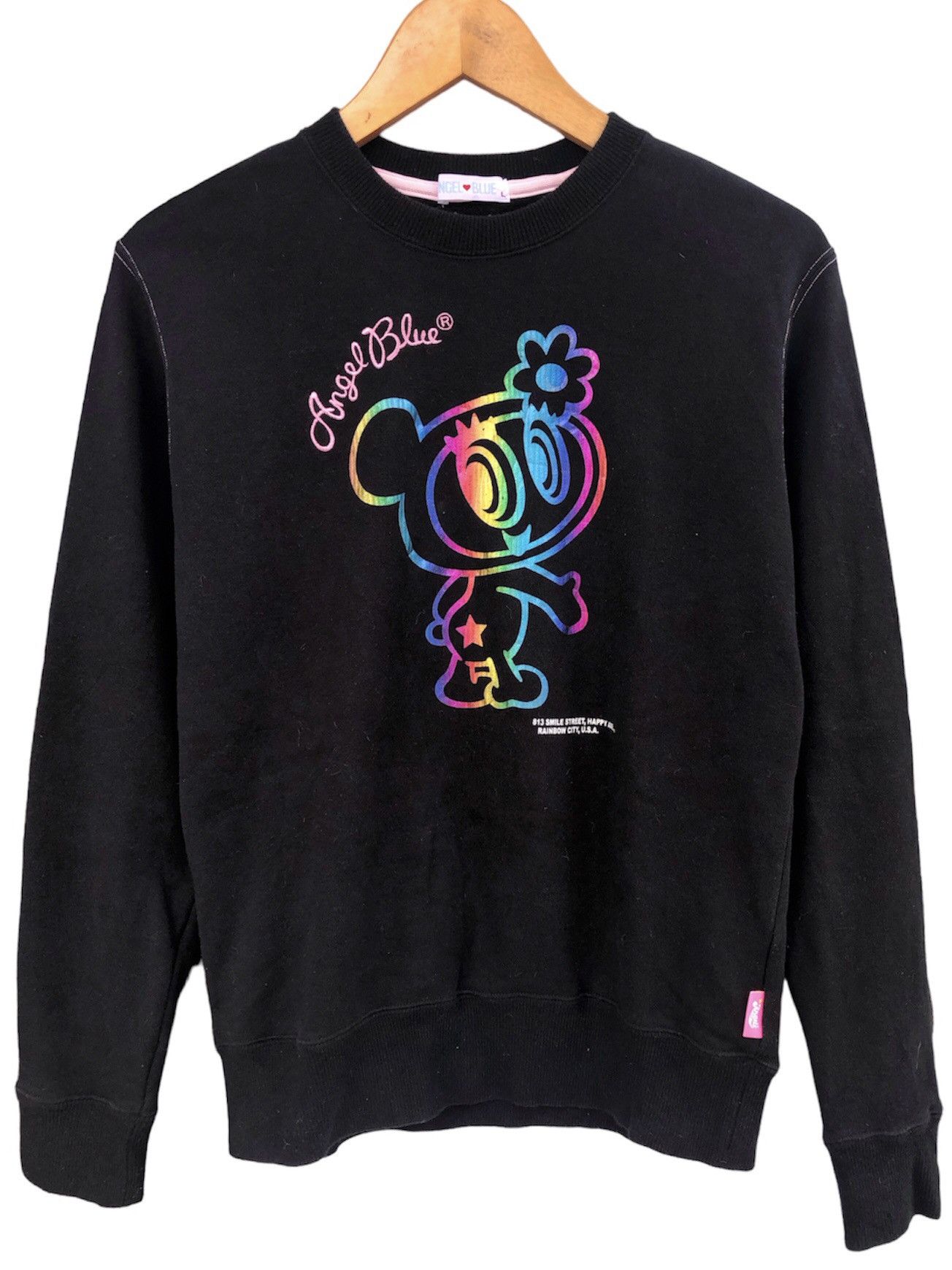 2000s Angel Blue - Angel’s 813 Smile Rainbow USA Sweatshirt