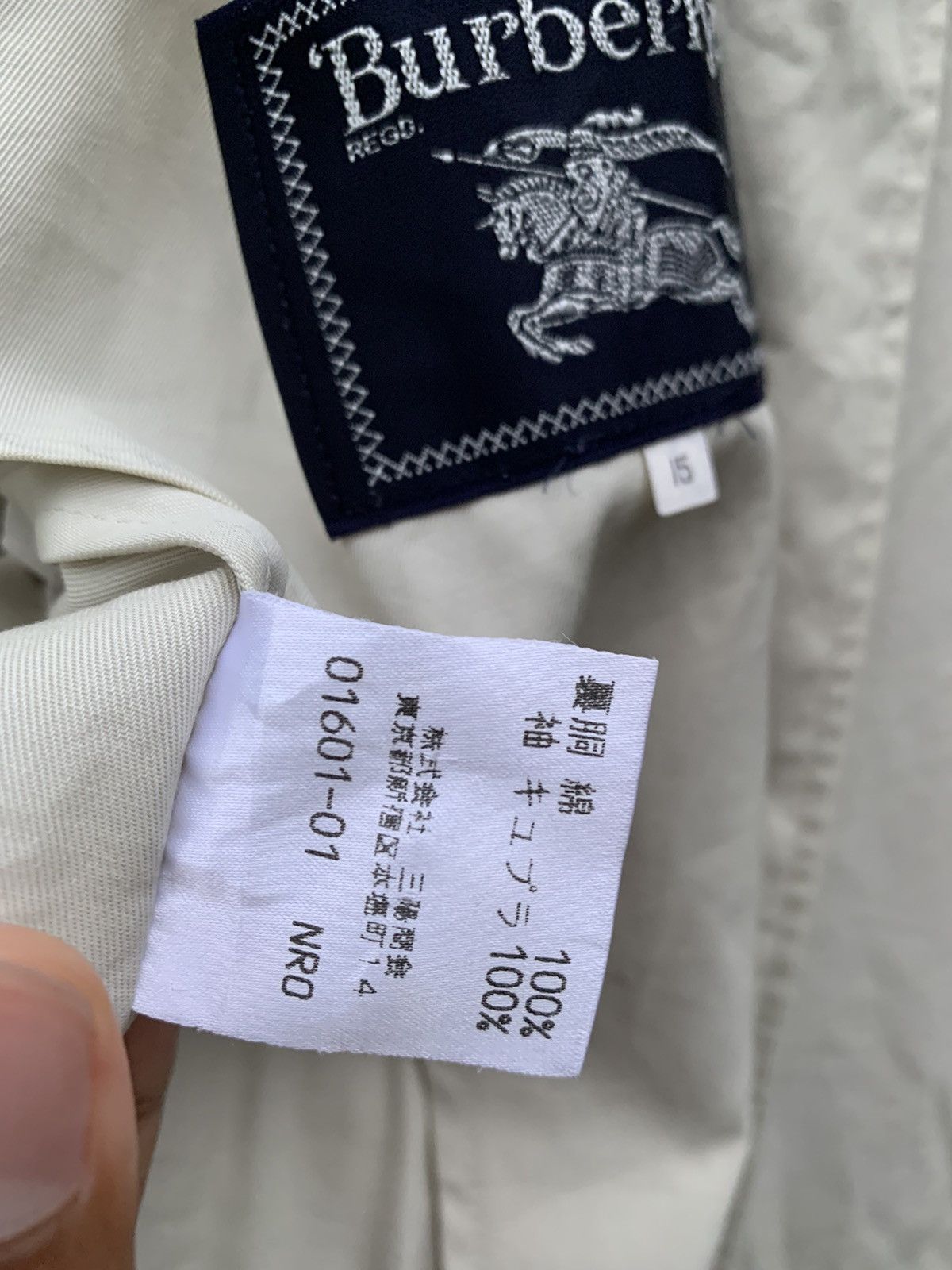 Burberry 🔥Vintage BURBERRYS PRORSUM Trench Coat in White Size US L / EU 52-54 / 3 - 12 Thumbnail