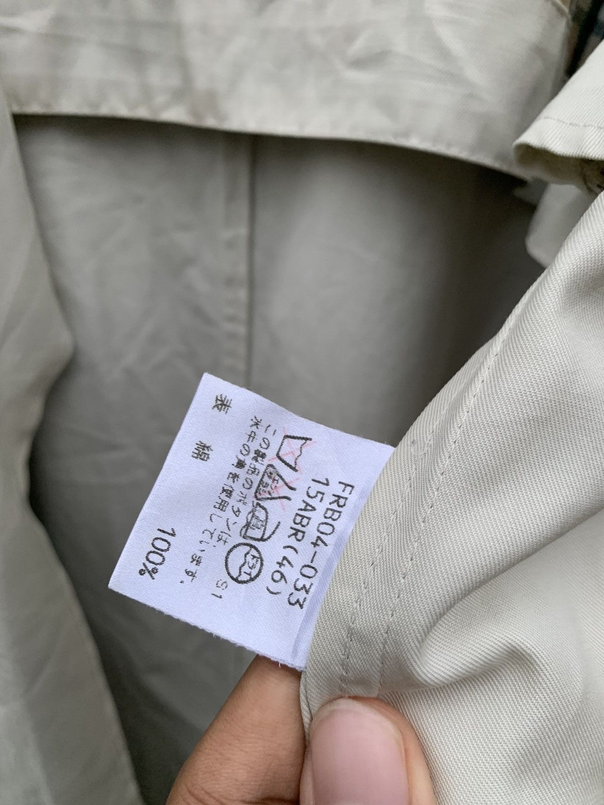 Burberry 🔥Vintage BURBERRYS PRORSUM Trench Coat in White Size US L / EU 52-54 / 3 - 11 Thumbnail