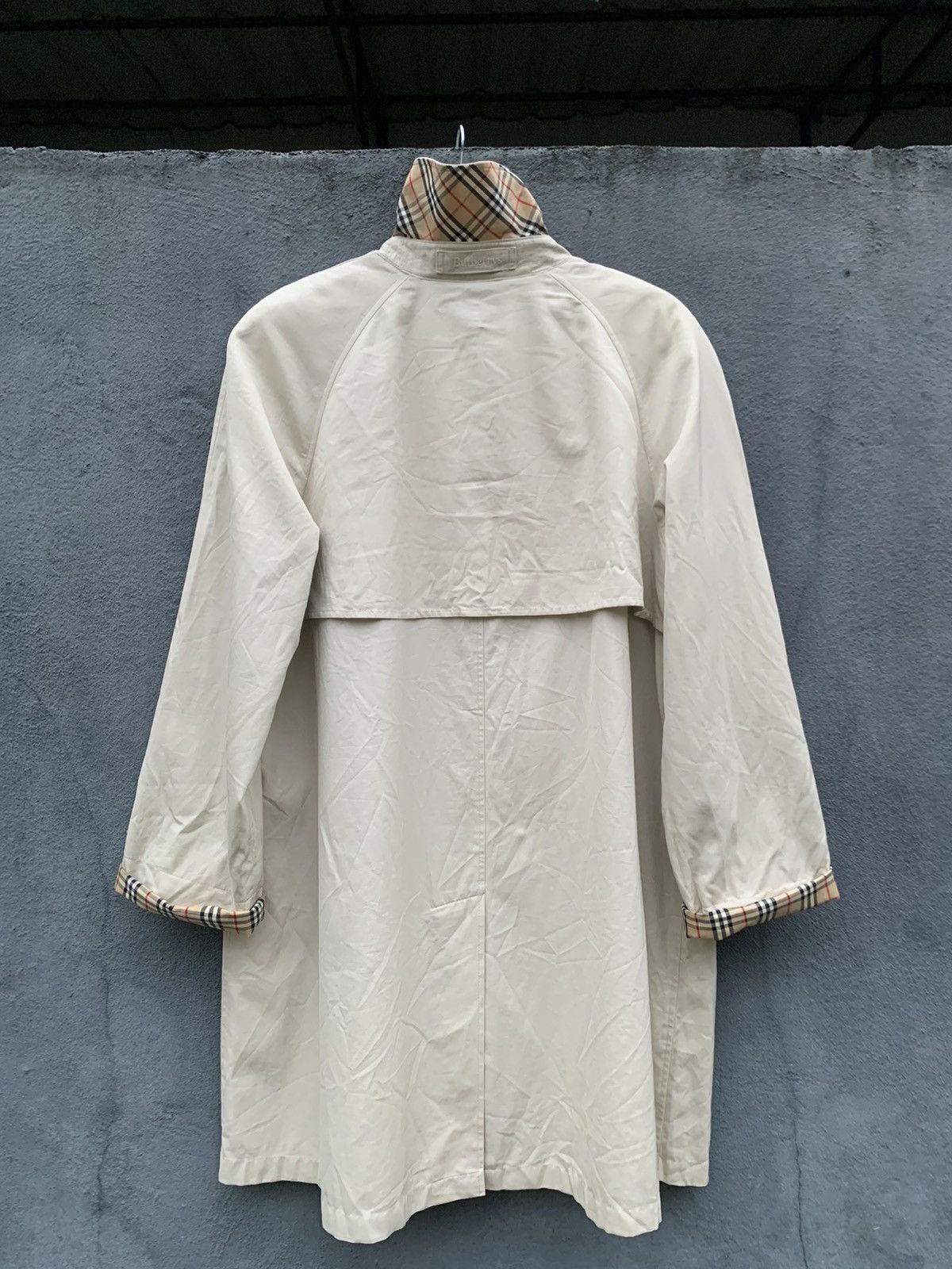 Burberry 🔥Vintage BURBERRYS PRORSUM Trench Coat in White Size US L / EU 52-54 / 3 - 8 Thumbnail