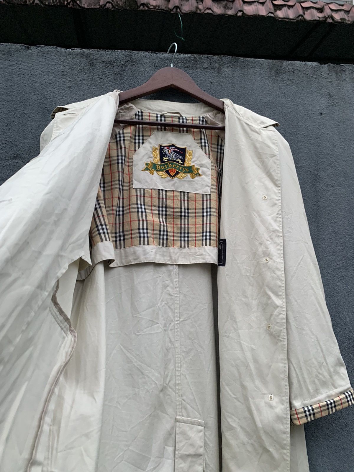 Burberry 🔥Vintage BURBERRYS PRORSUM Trench Coat in White Size US L / EU 52-54 / 3 - 6 Thumbnail