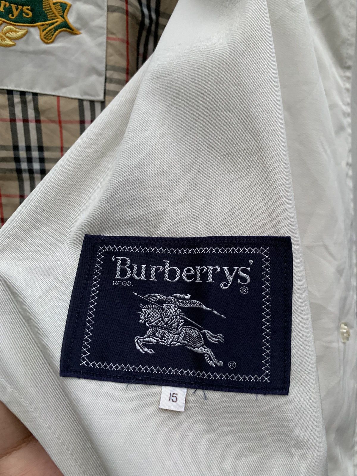 Burberry 🔥Vintage BURBERRYS PRORSUM Trench Coat in White Size US L / EU 52-54 / 3 - 10 Thumbnail