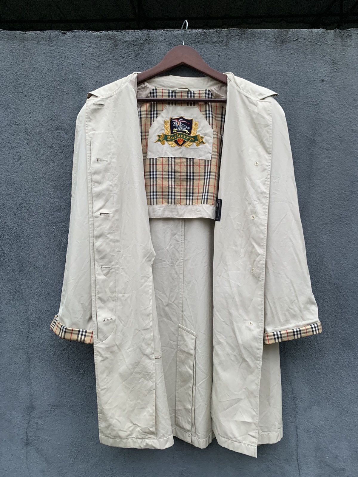Burberry 🔥Vintage BURBERRYS PRORSUM Trench Coat in White Size US L / EU 52-54 / 3 - 7 Thumbnail