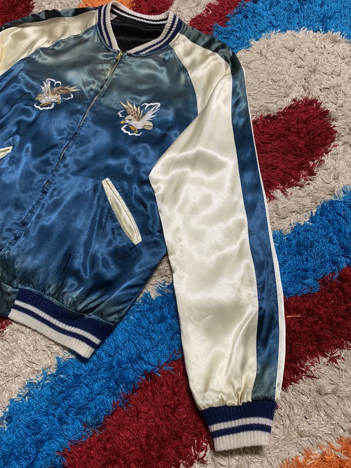 Japanese Brand VINTAGE REVERSIBLE SUKAJAN JACKET Size US M / EU 48-50 / 2 - 9 Thumbnail