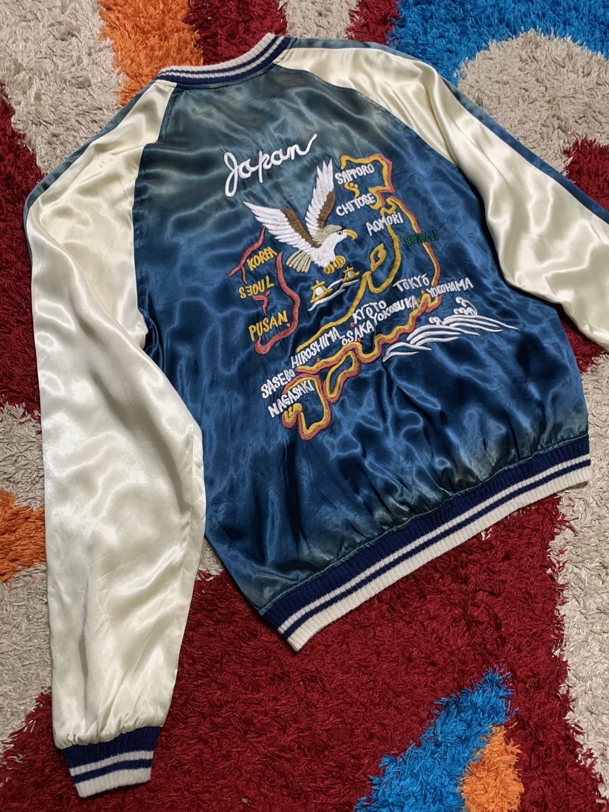 Japanese Brand VINTAGE REVERSIBLE SUKAJAN JACKET Size US M / EU 48-50 / 2 - 15 Thumbnail