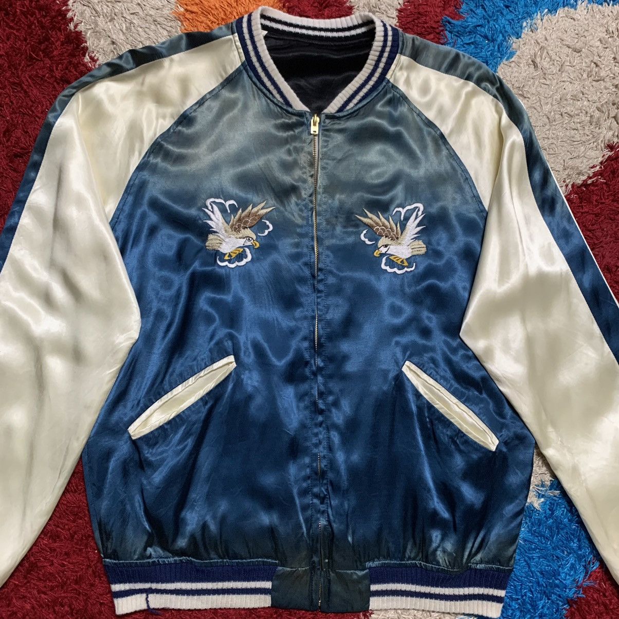 Japanese Brand VINTAGE REVERSIBLE SUKAJAN JACKET Size US M / EU 48-50 / 2 - 5 Thumbnail