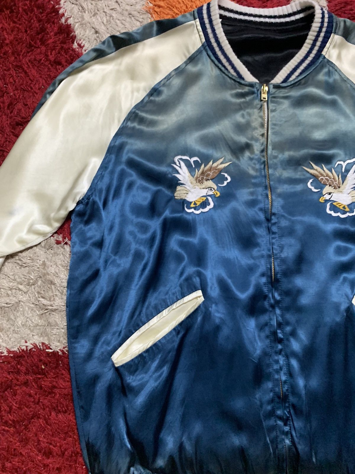 Japanese Brand VINTAGE REVERSIBLE SUKAJAN JACKET Size US M / EU 48-50 / 2 - 12 Thumbnail