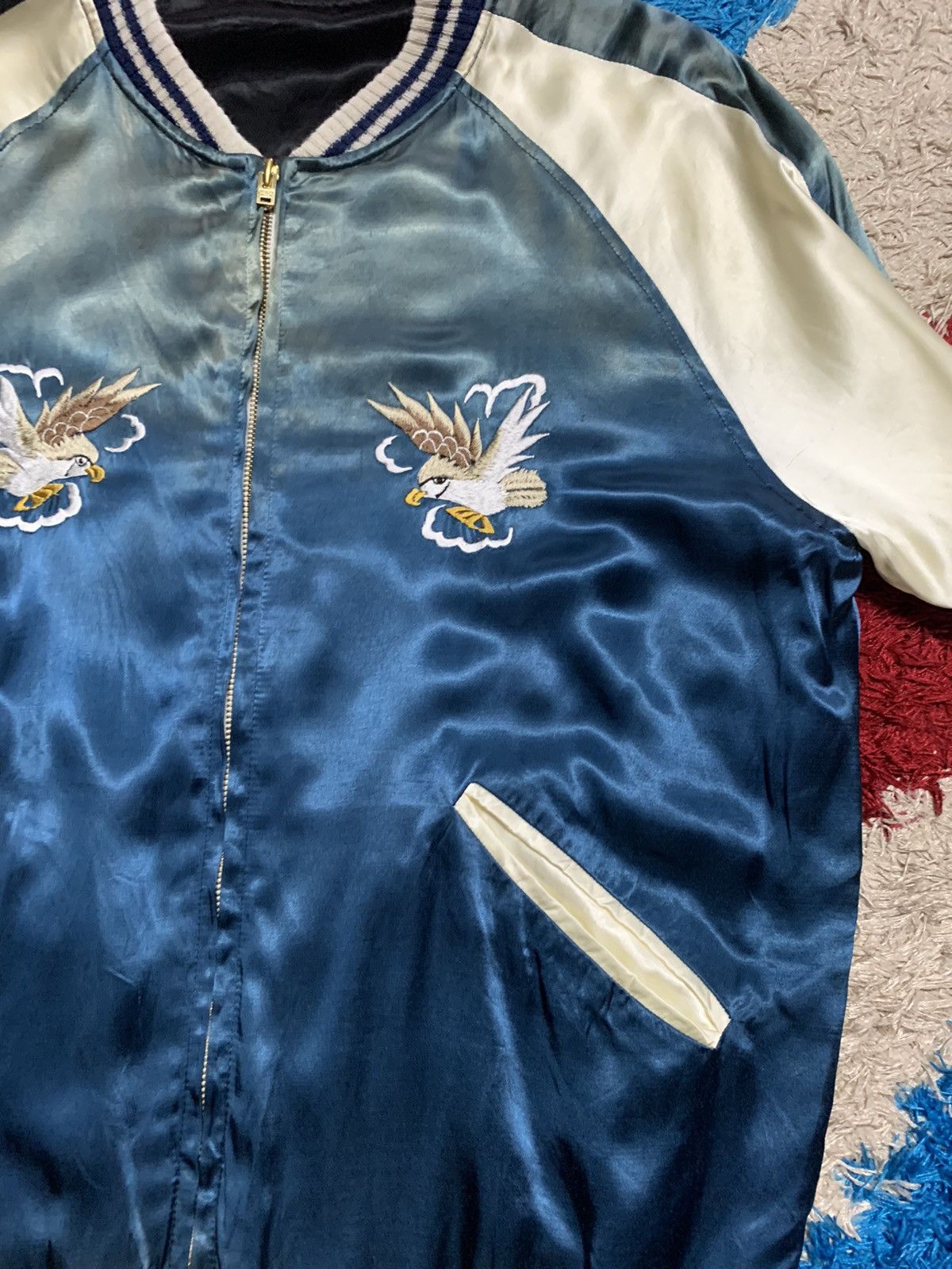 Japanese Brand VINTAGE REVERSIBLE SUKAJAN JACKET Size US M / EU 48-50 / 2 - 11 Thumbnail
