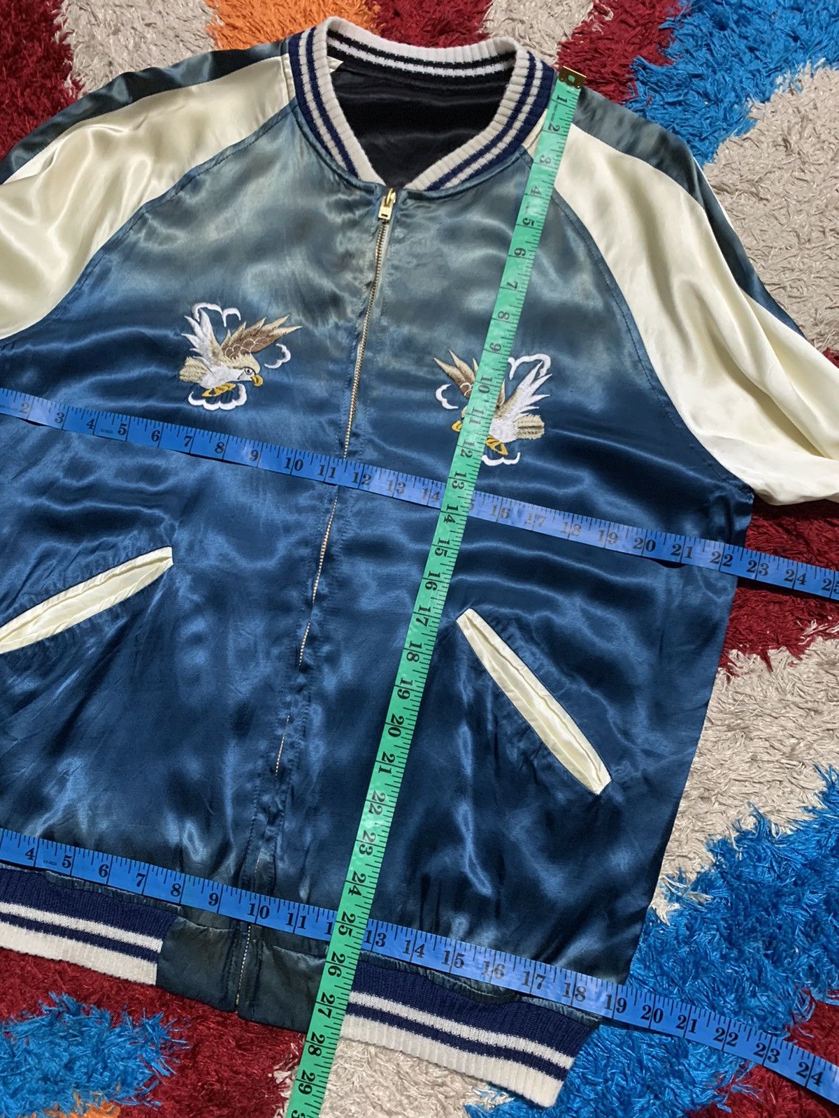 Japanese Brand VINTAGE REVERSIBLE SUKAJAN JACKET Size US M / EU 48-50 / 2 - 24 Thumbnail