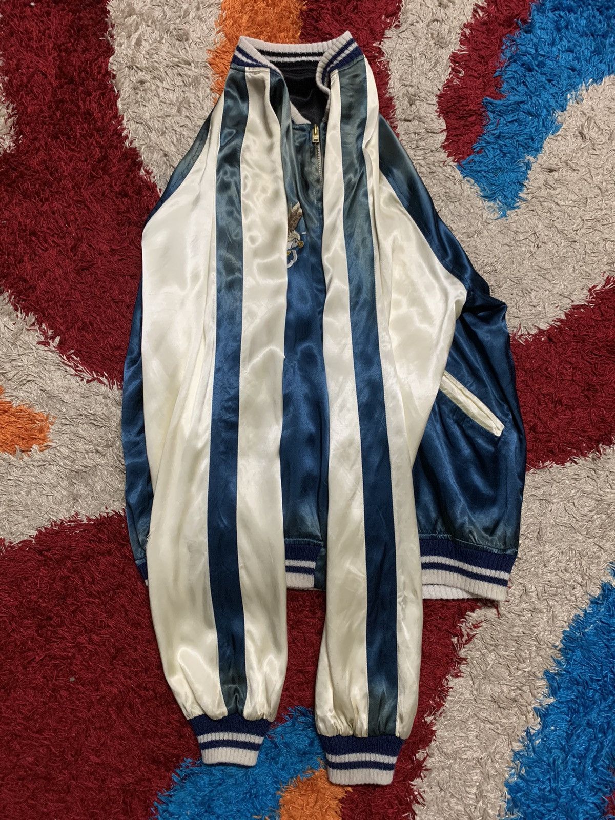 Japanese Brand VINTAGE REVERSIBLE SUKAJAN JACKET Size US M / EU 48-50 / 2 - 18 Thumbnail
