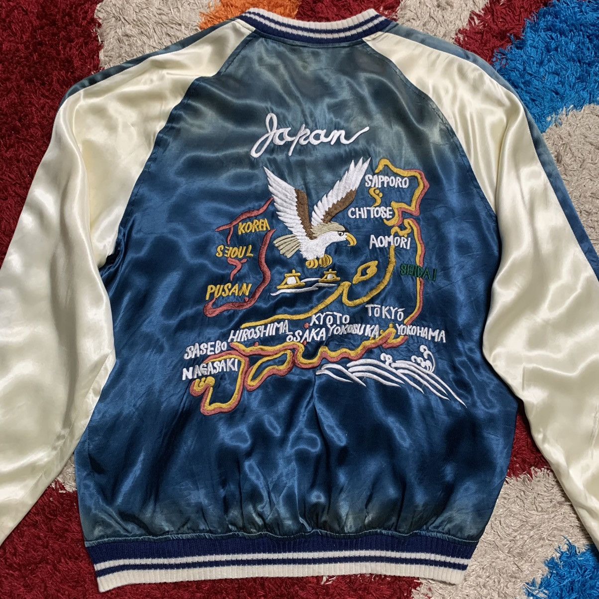 Japanese Brand VINTAGE REVERSIBLE SUKAJAN JACKET Size US M / EU 48-50 / 2 - 14 Thumbnail