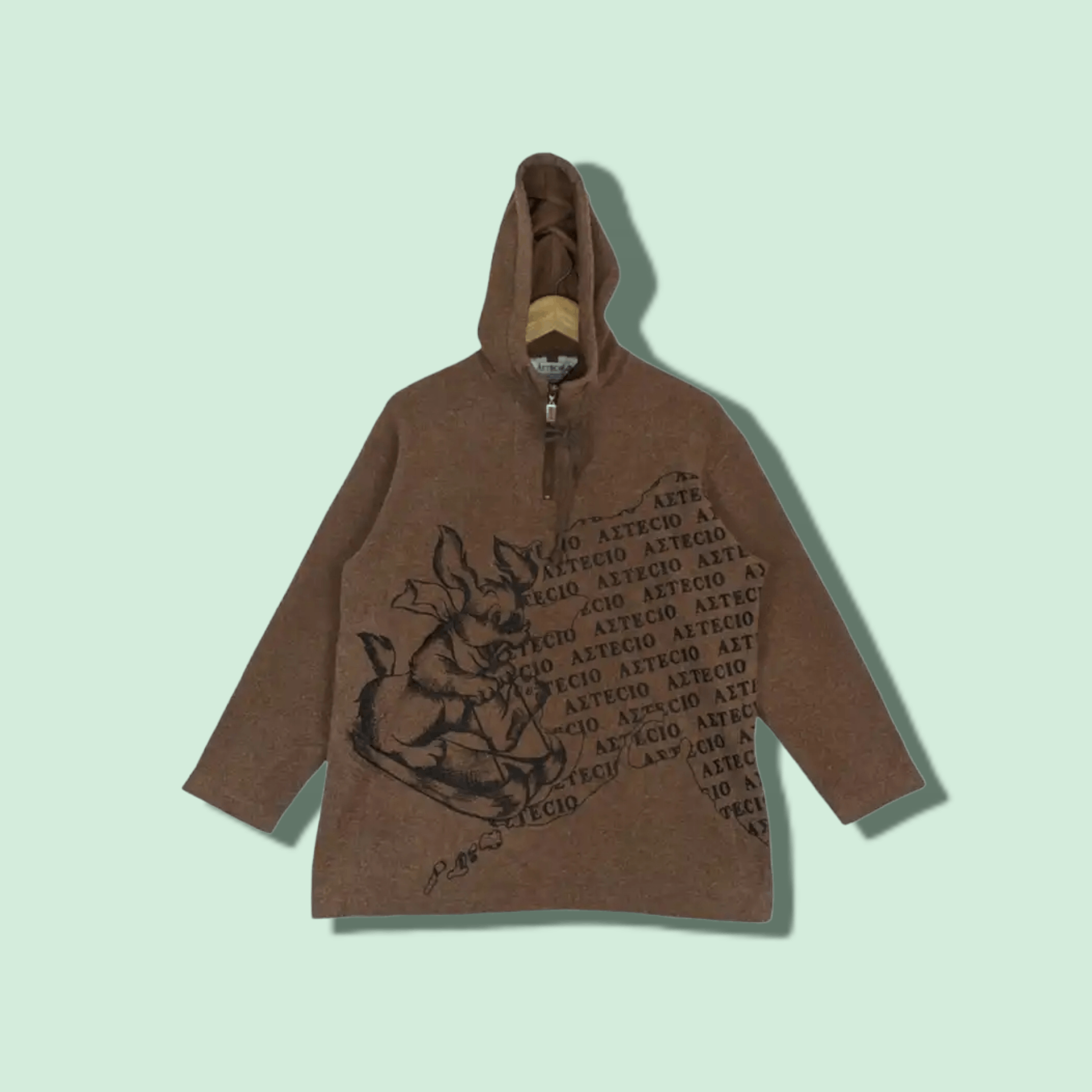 Japanese Brand Japan A3TECIO Rabbit Hoodie Size US M / EU 48-50 / 2 - 1 Thumbnail
