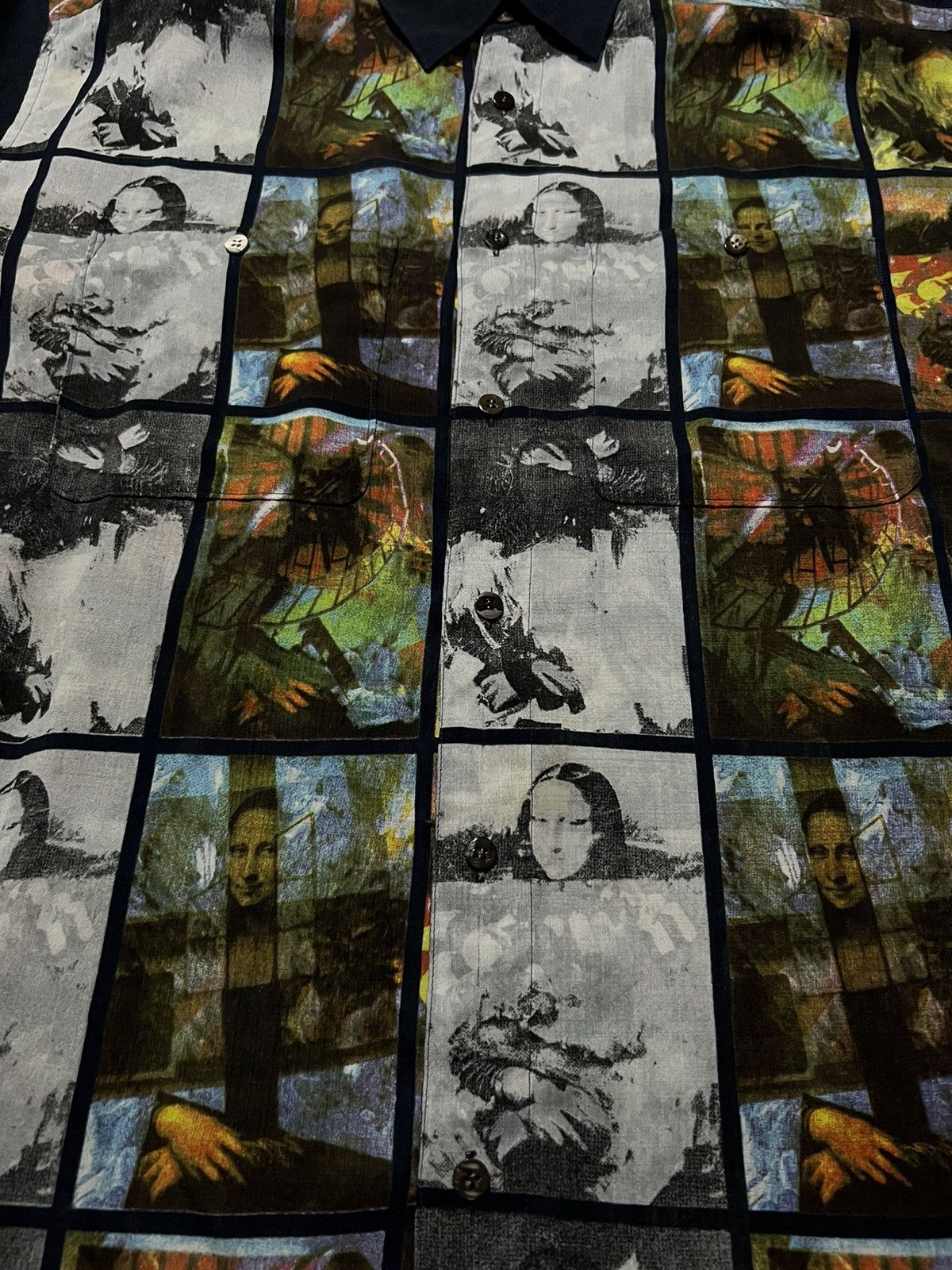 Vintage VERY RARE VINTAGE SHIRT JACKET MONA LISA LEONARDO DA VINCI Size US L / EU 52-54 / 3 - 3 Thumbnail