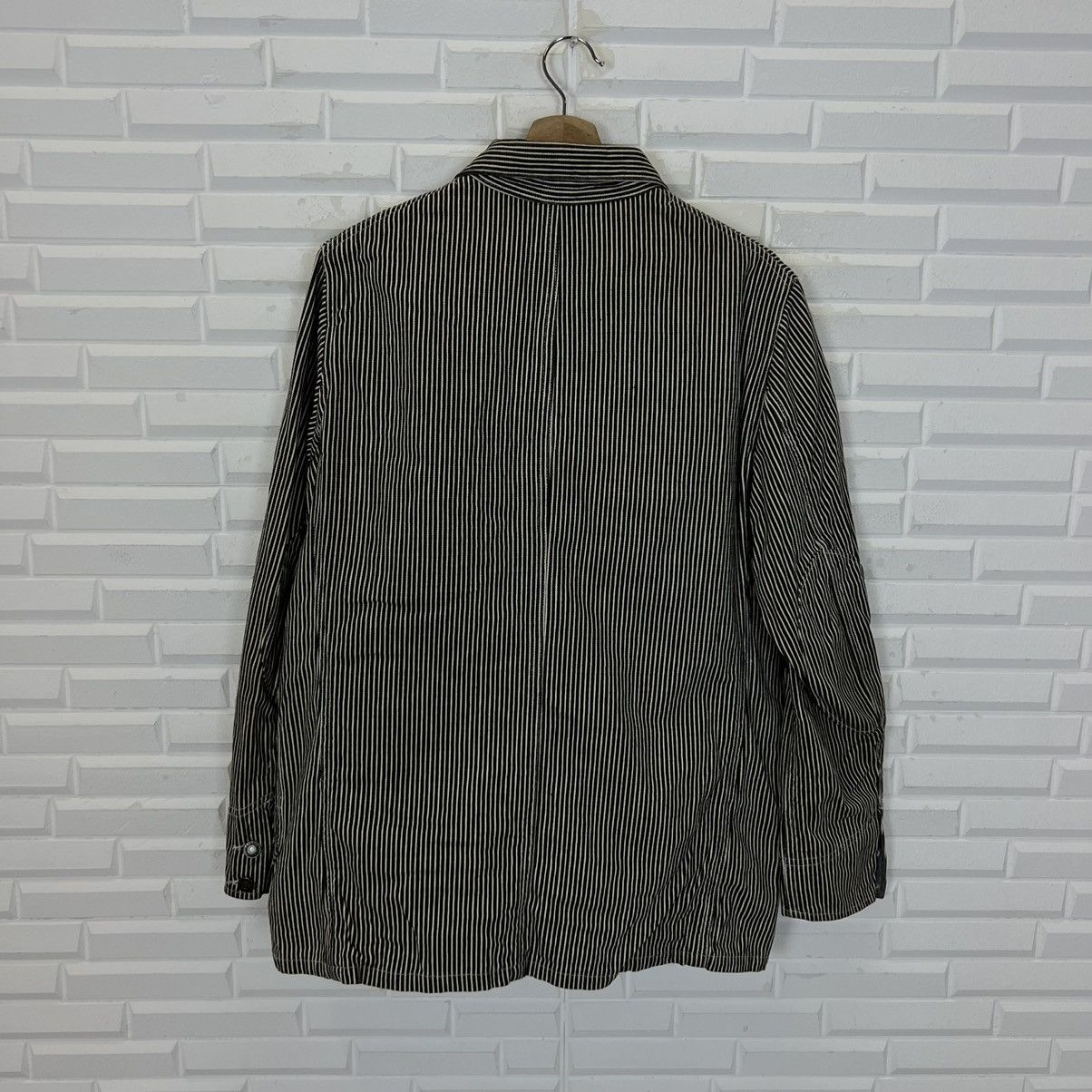 Japanese Brand RARE HIKORY CHORE JACKET ROYAL BLUE INSPIRED BY ISSEY MIYAKE Size US S / EU 44-46 / 1 - 8 Thumbnail